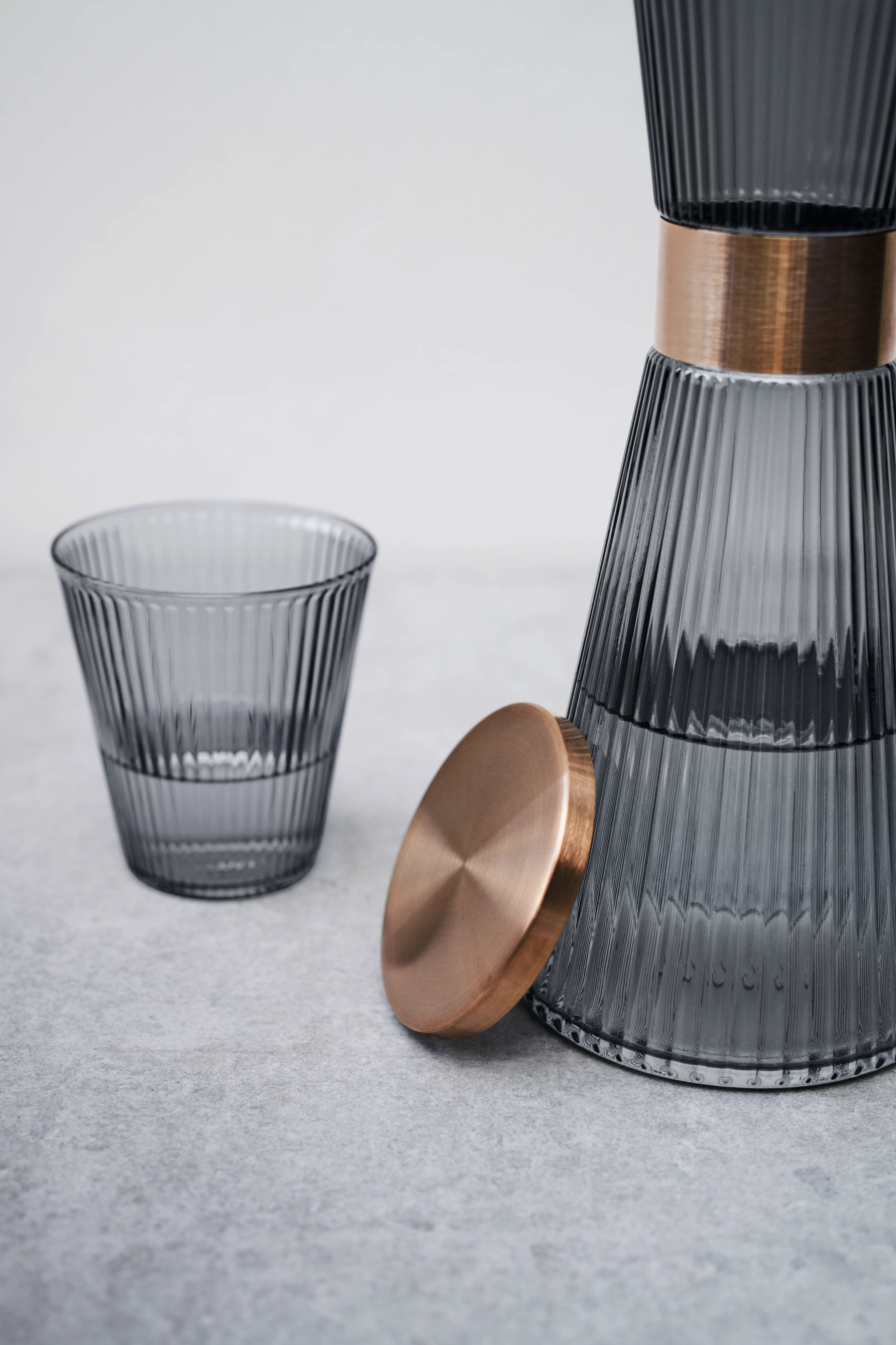 Lid for water carafe Ø8.5 cm from Rosendahl in Patinated steel color, made of Metal
