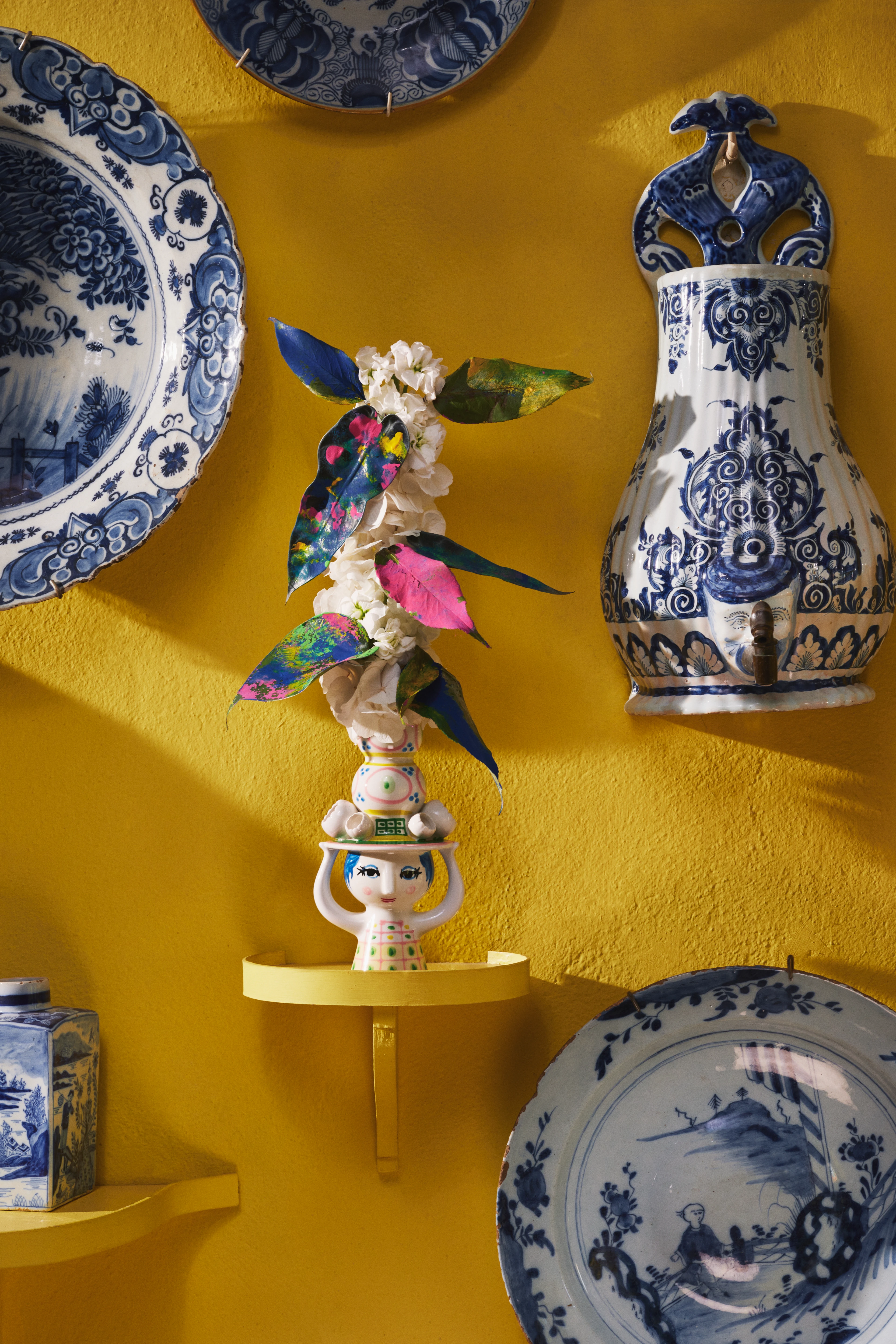 Lysestage H16 cm fra Bjørn Wiinblad i farven Pink, lavet af Keramik