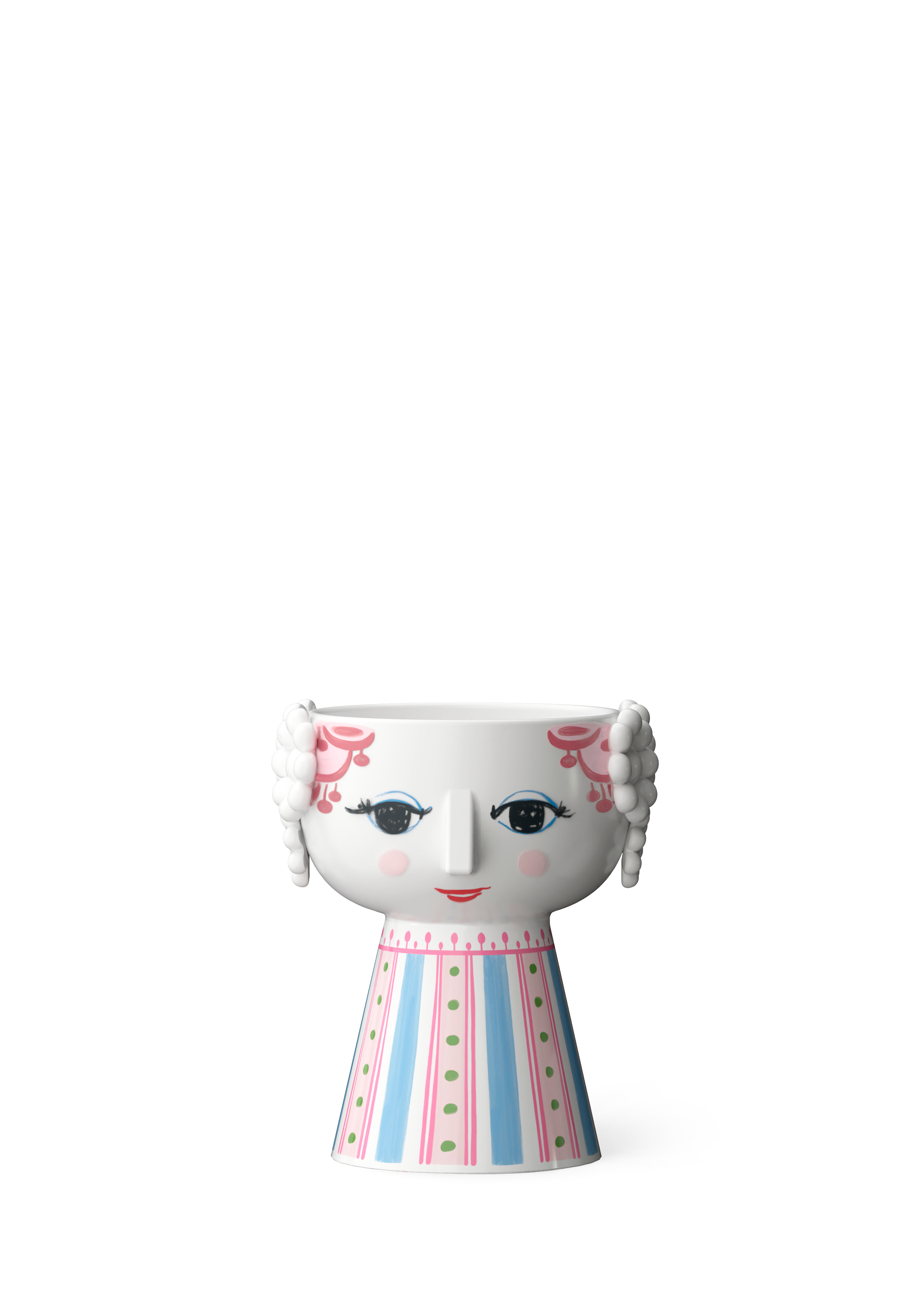 Bjørn Wiinblad Candle holder H14 cm in Dusty red