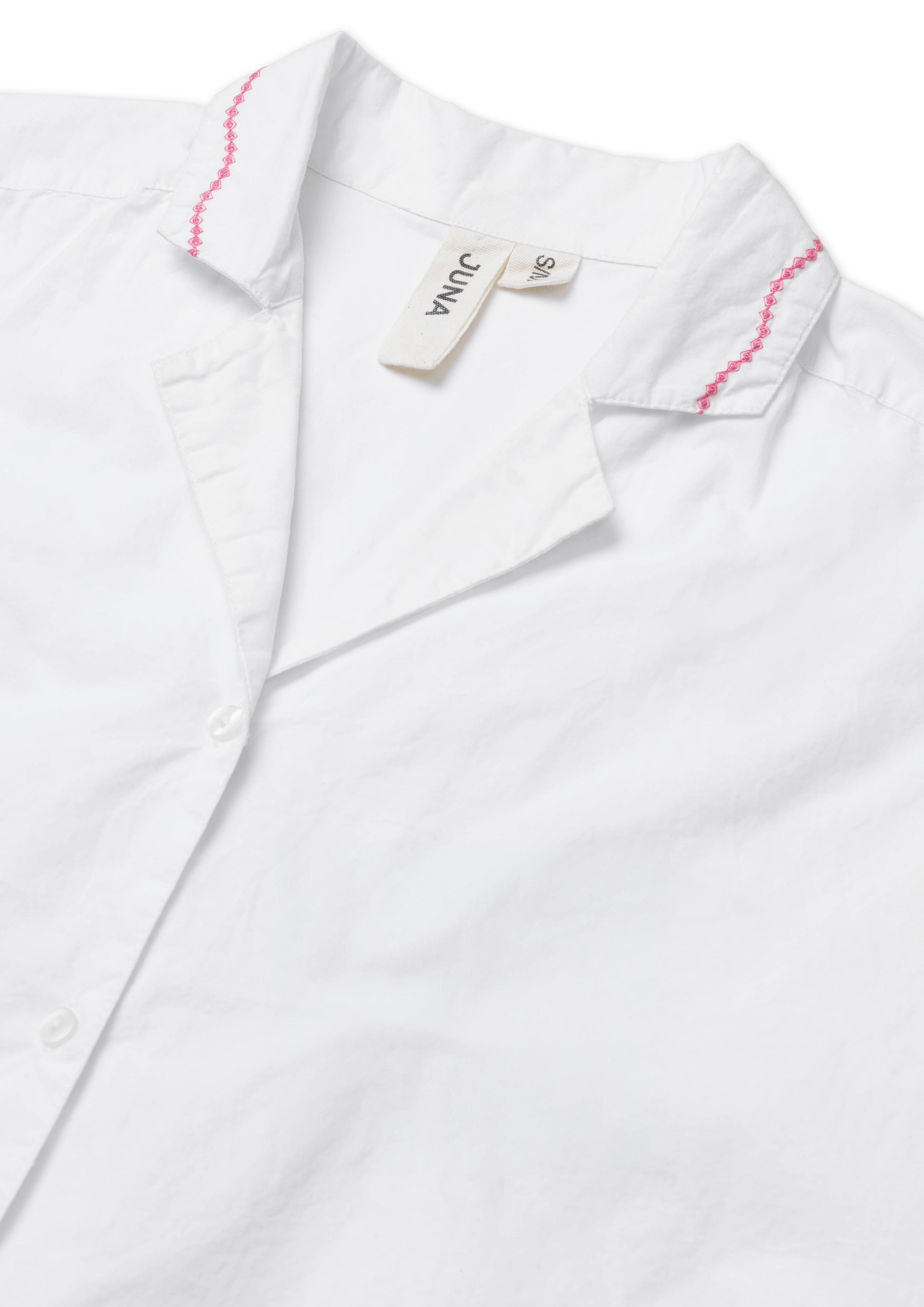 Sofie Shirt S/M von JUNA in der Farbe Weiss, hergestellt aus Baumwolle