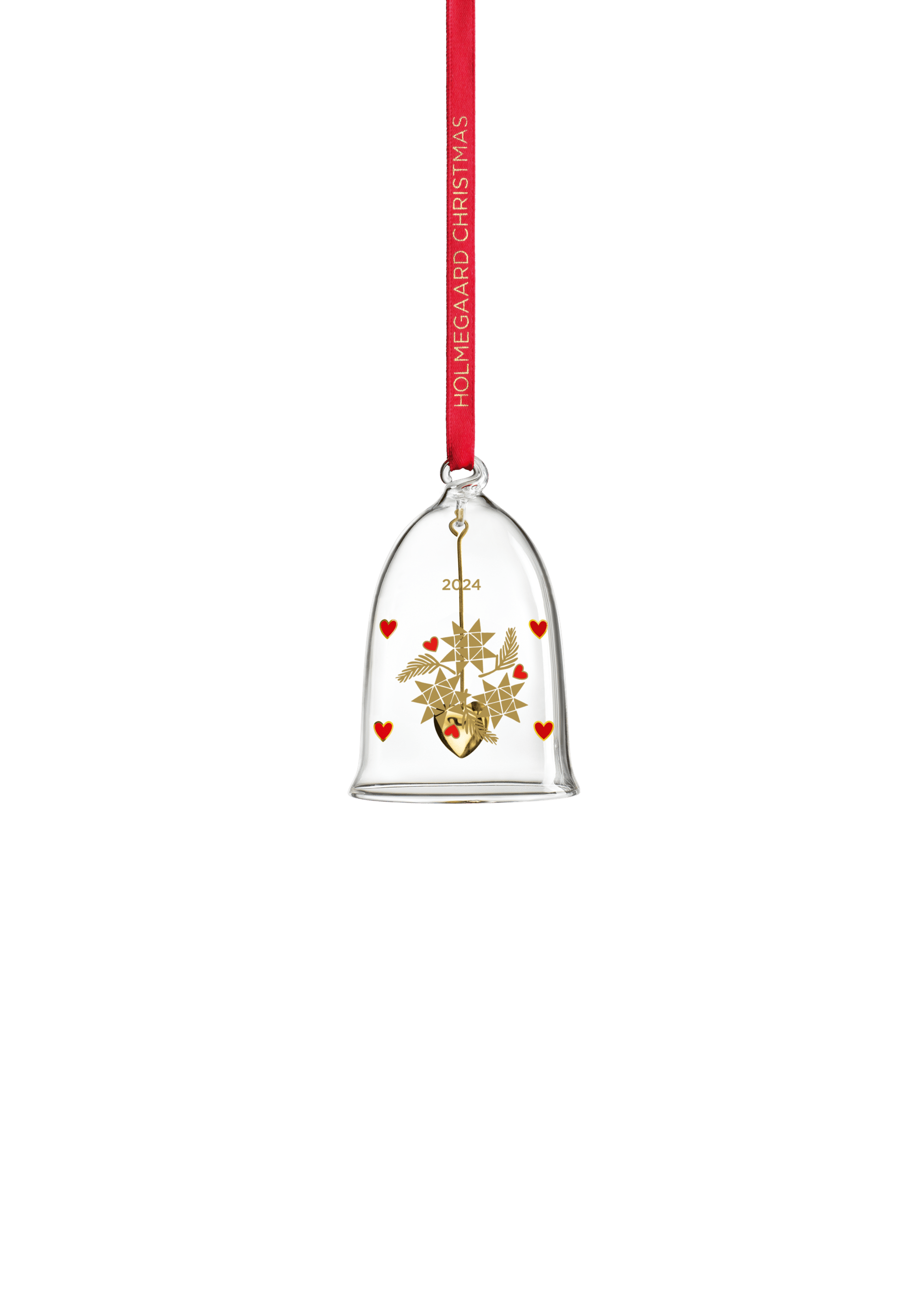 Holmegaard Annual Christmas Bell 2024 small in Clear