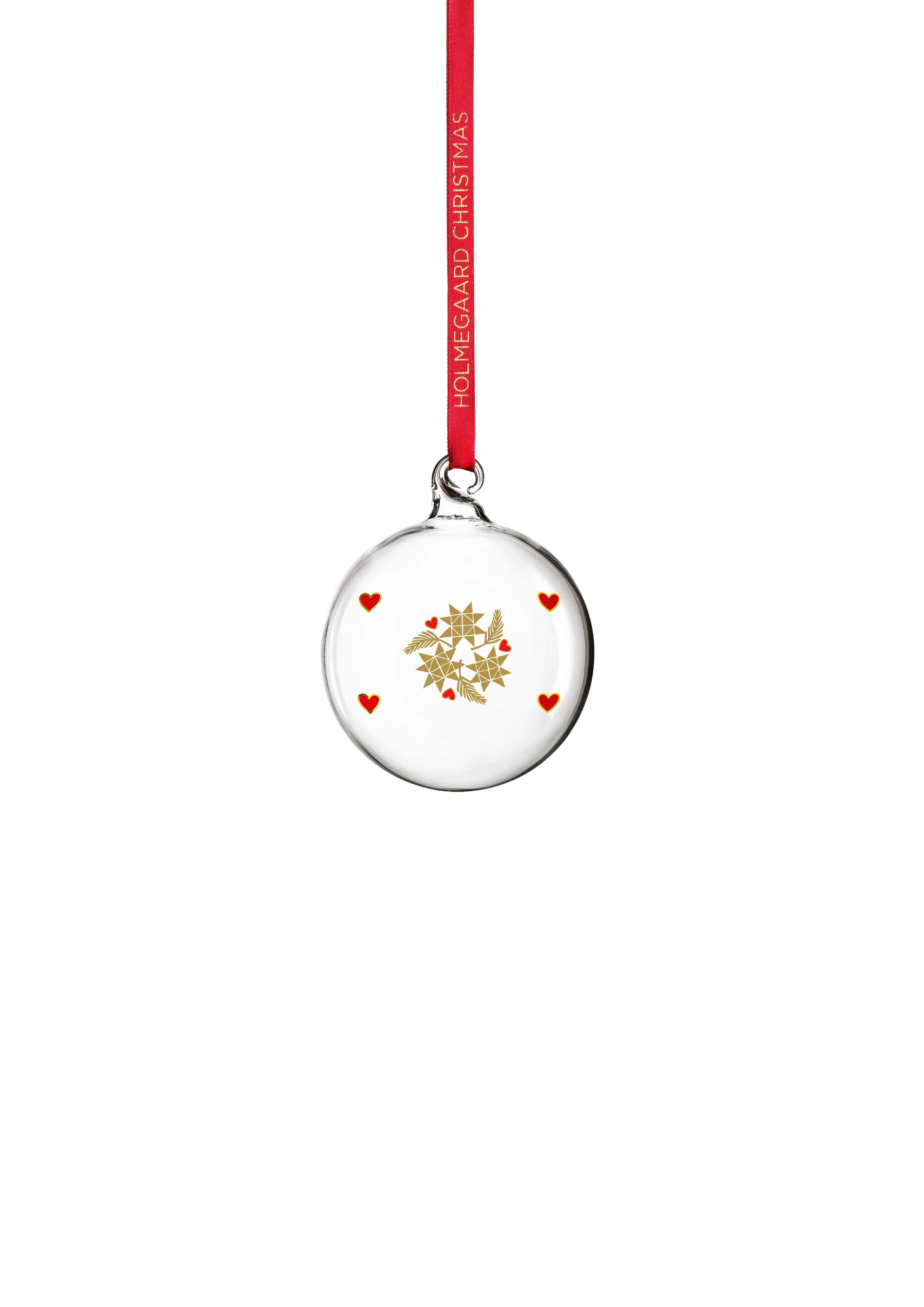 Årets julekugle 2024 lille fra Holmegaard i farven Klar, lavet af Glas