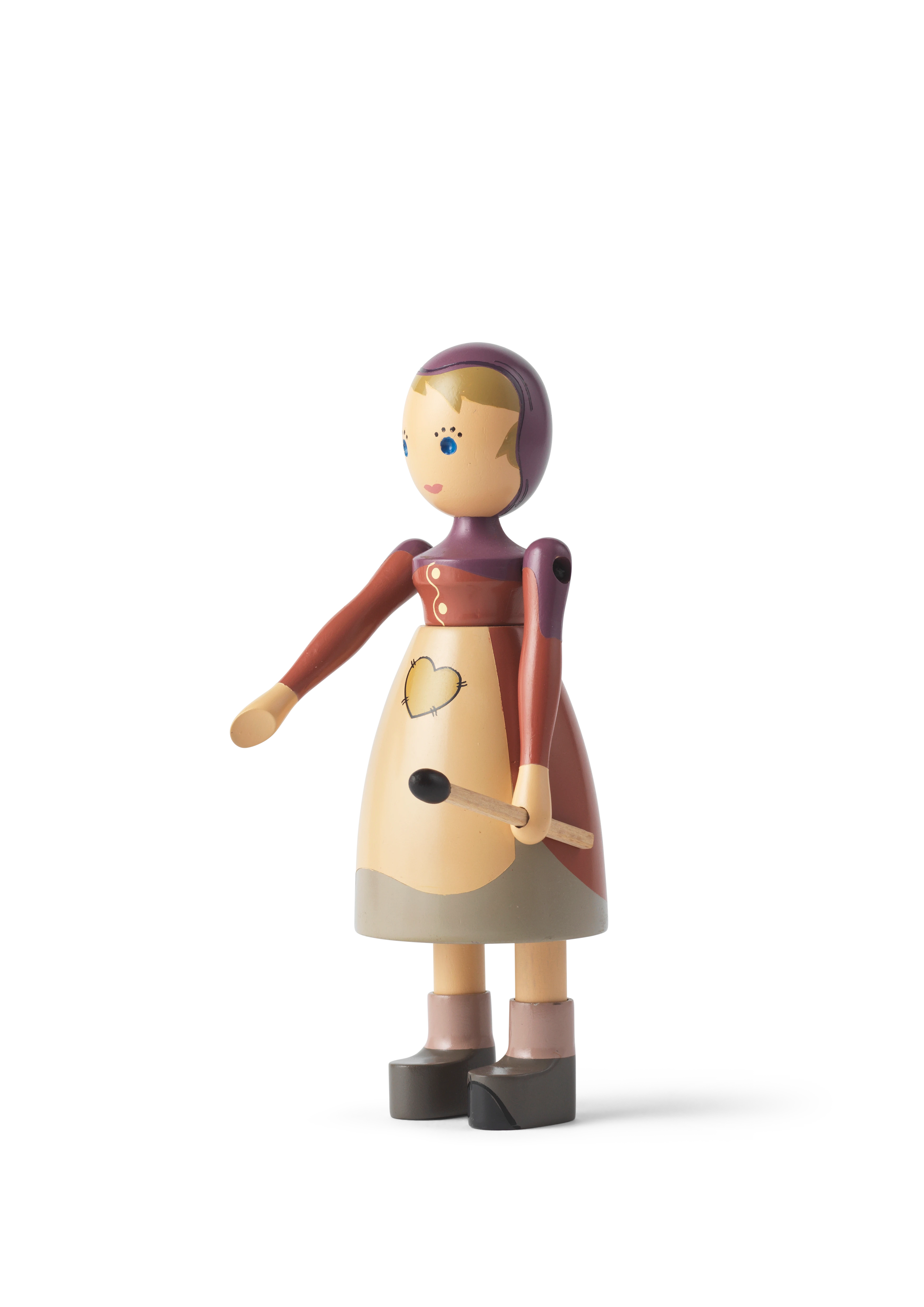 The Little Match Girl H14.5 from Kay Bojesen in Multi color, made of Wood