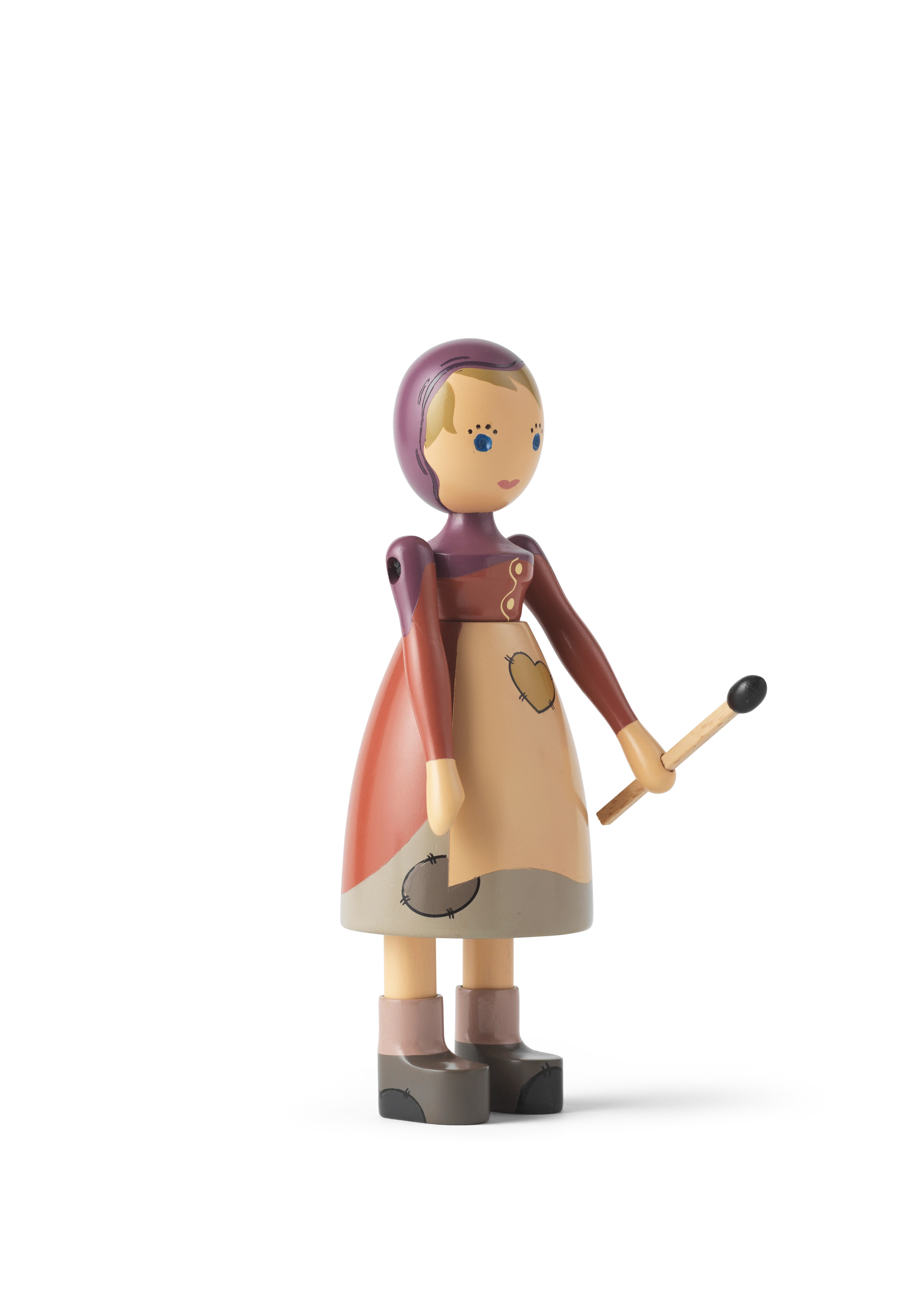 The Little Match Girl H14.5 from Kay Bojesen in Multi color, made of Wood