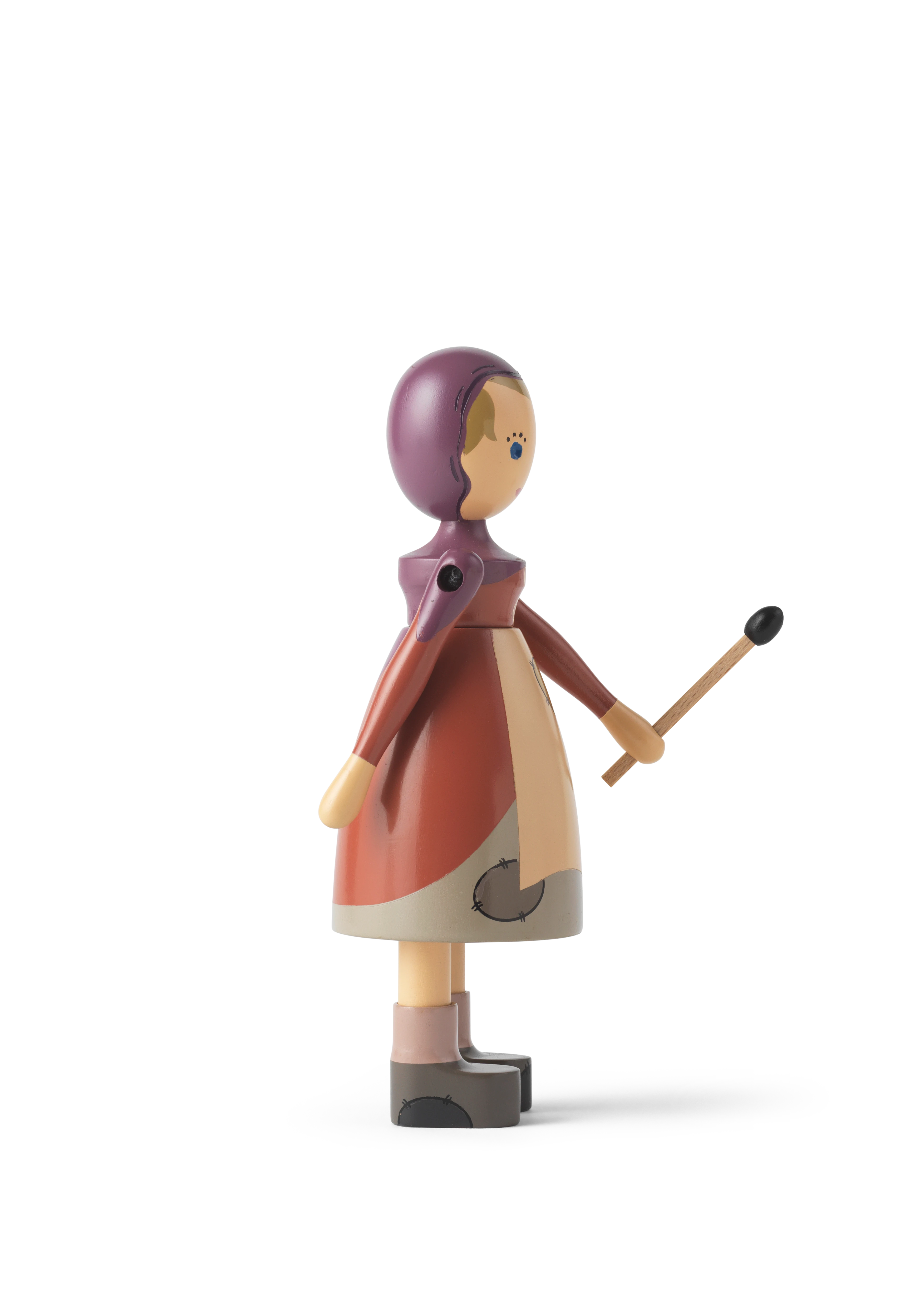The Little Match Girl H14.5 from Kay Bojesen in Multi color, made of Wood