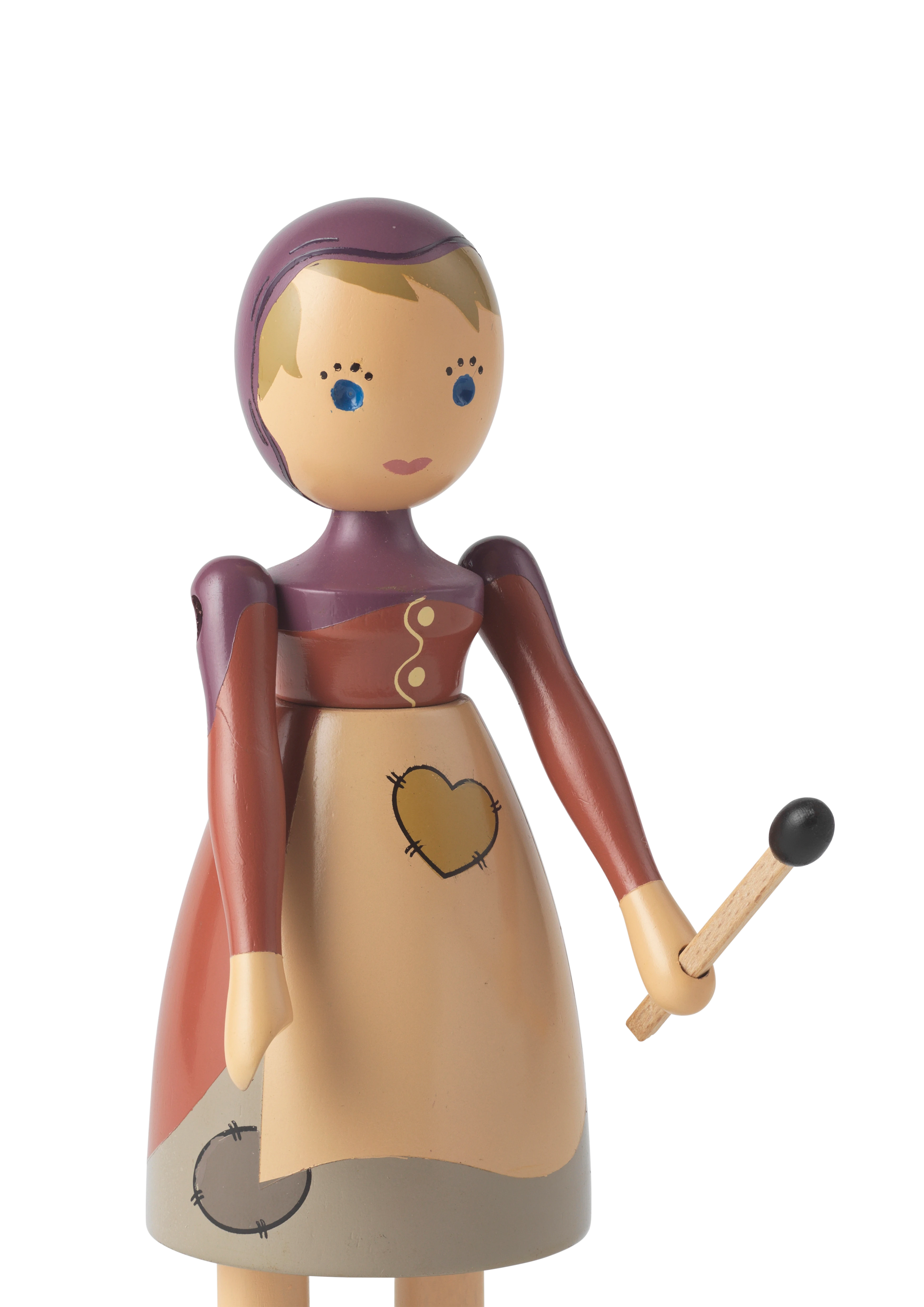The Little Match Girl H14.5 from Kay Bojesen in Multi color, made of Wood