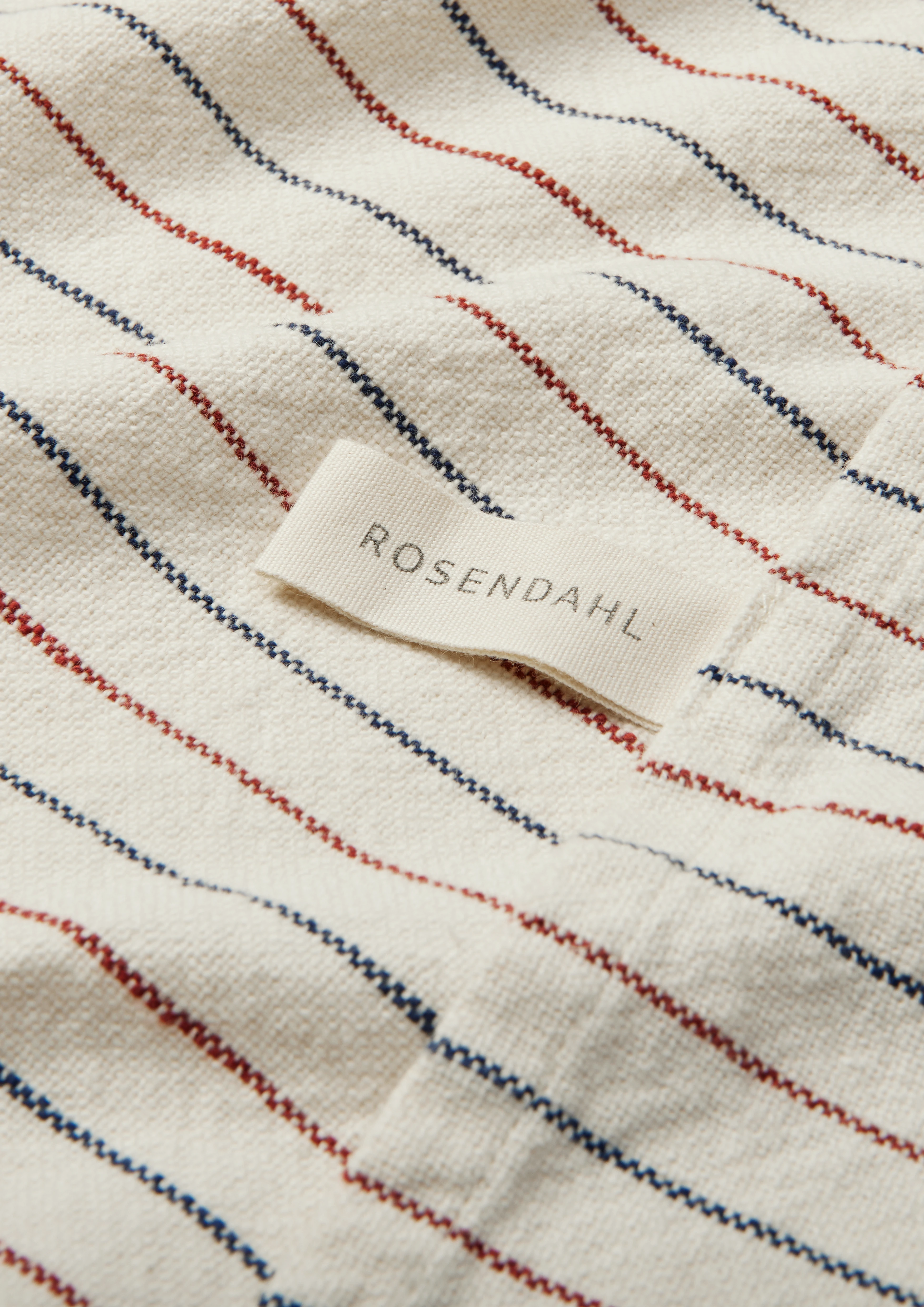 Garn Teatowel 50x70 cm from Rosendahl in Blue/Terracotta color, made of Cotton blend