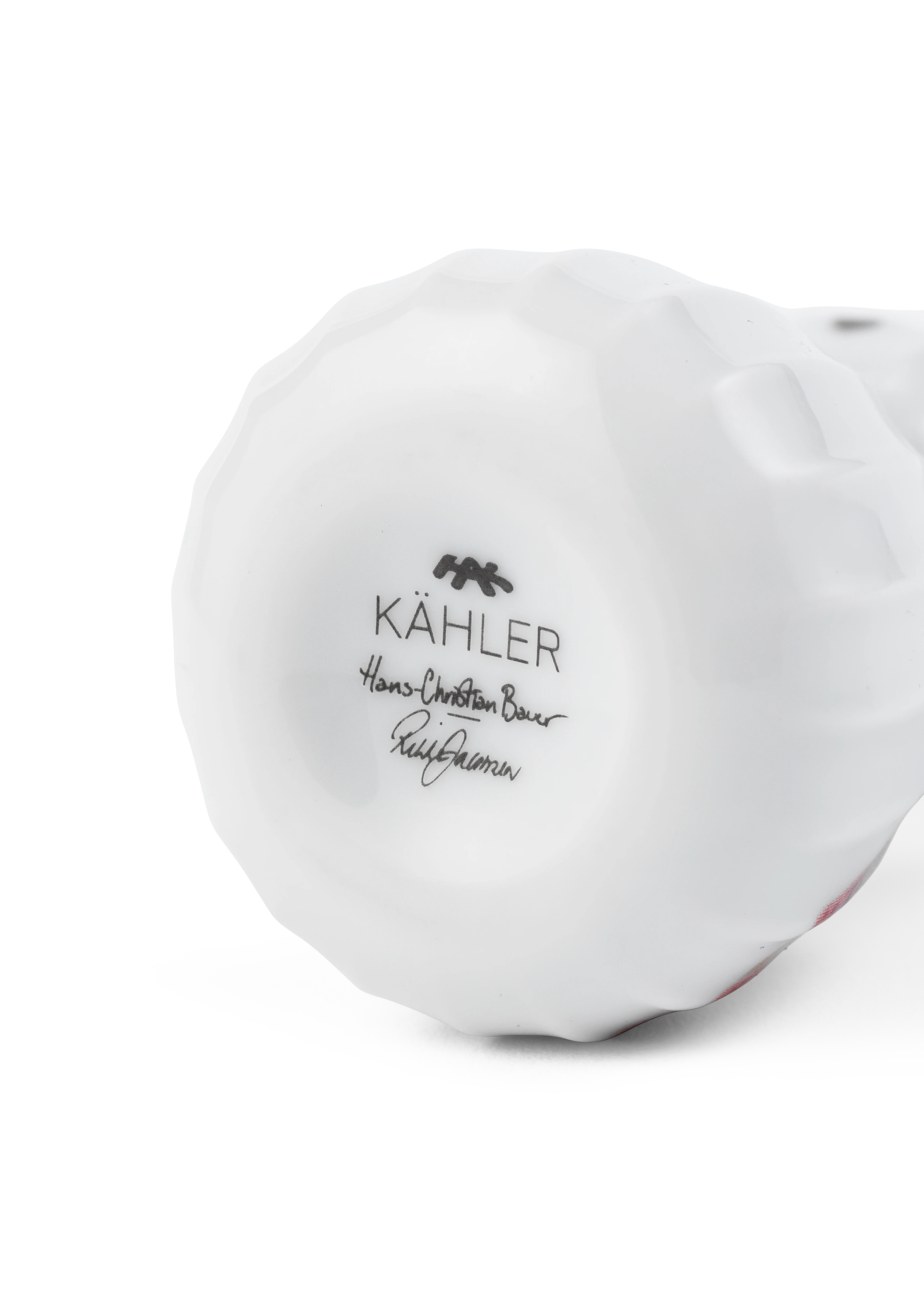 Snowgirl H8 from Kähler  in White w. deco color, made of Ceramics