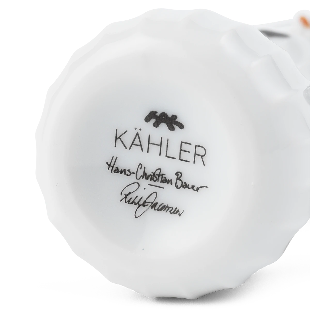 Snowgirl hanging variant H6.5 from Kähler  in White w. deco color, made of Ceramics
