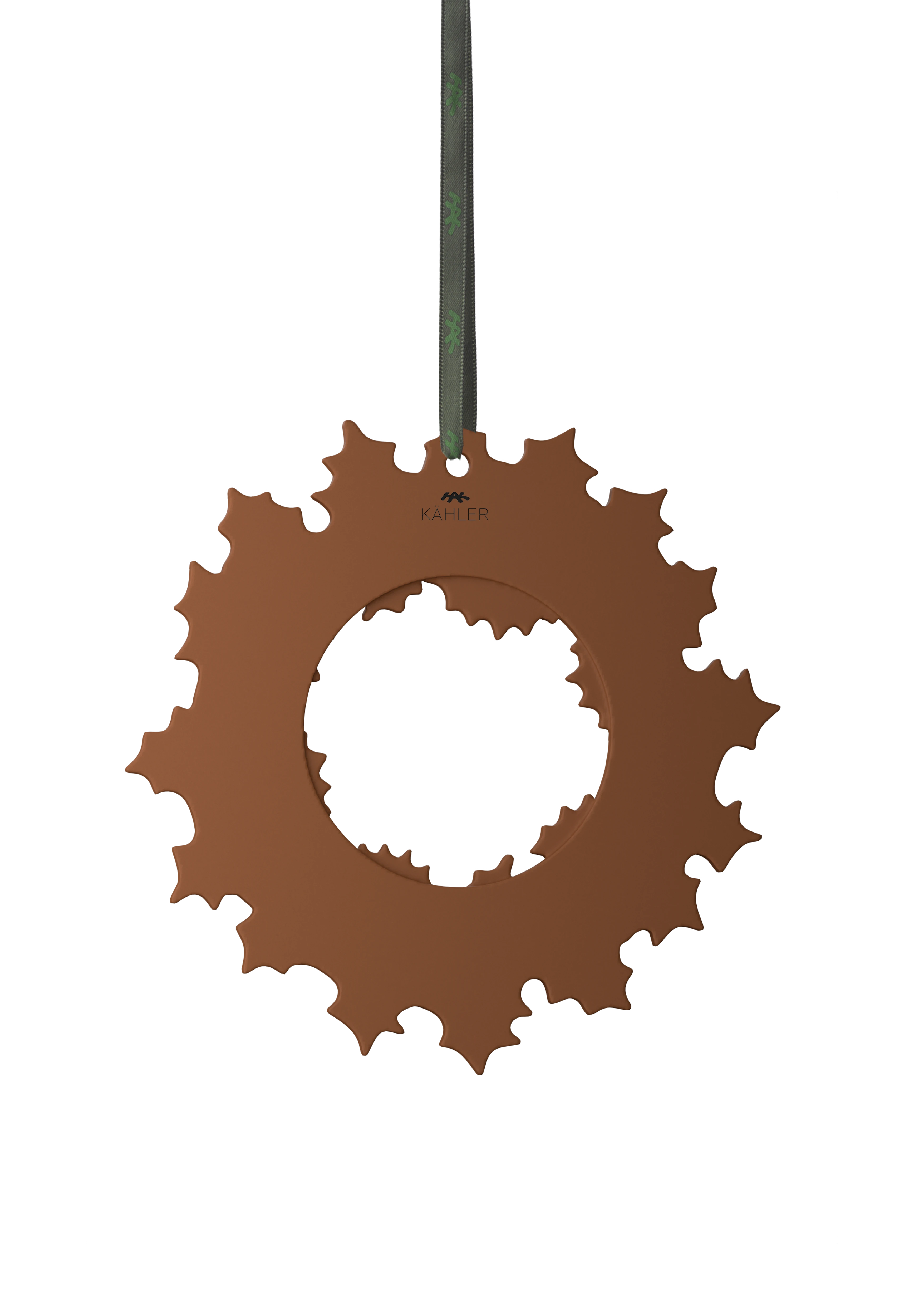 Garland Ø18.5 cm from Kähler  in Brown color, made of Ceramics