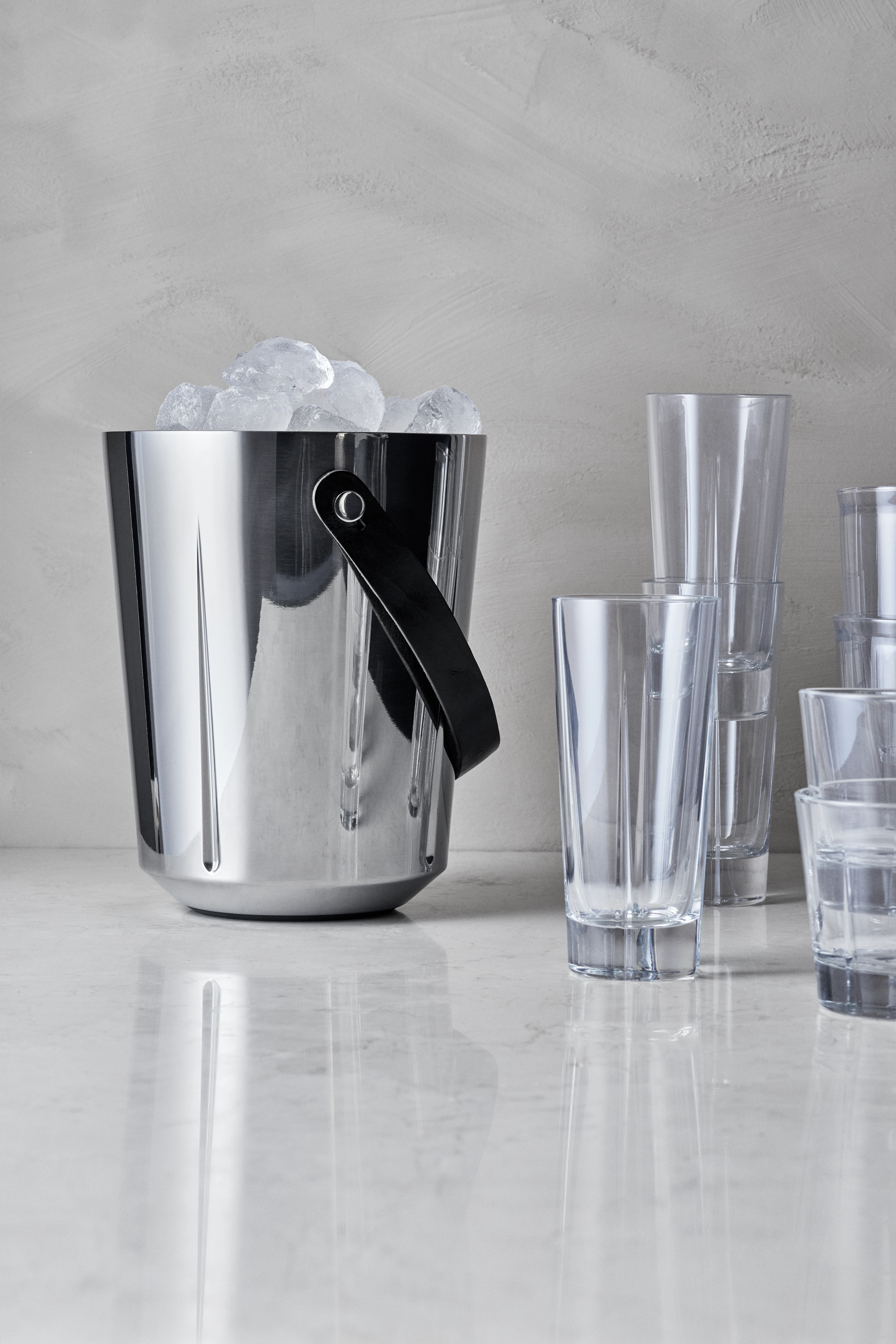 Champagne spand H33 cm fra Rosendahl i farven Stål, lavet af Metal