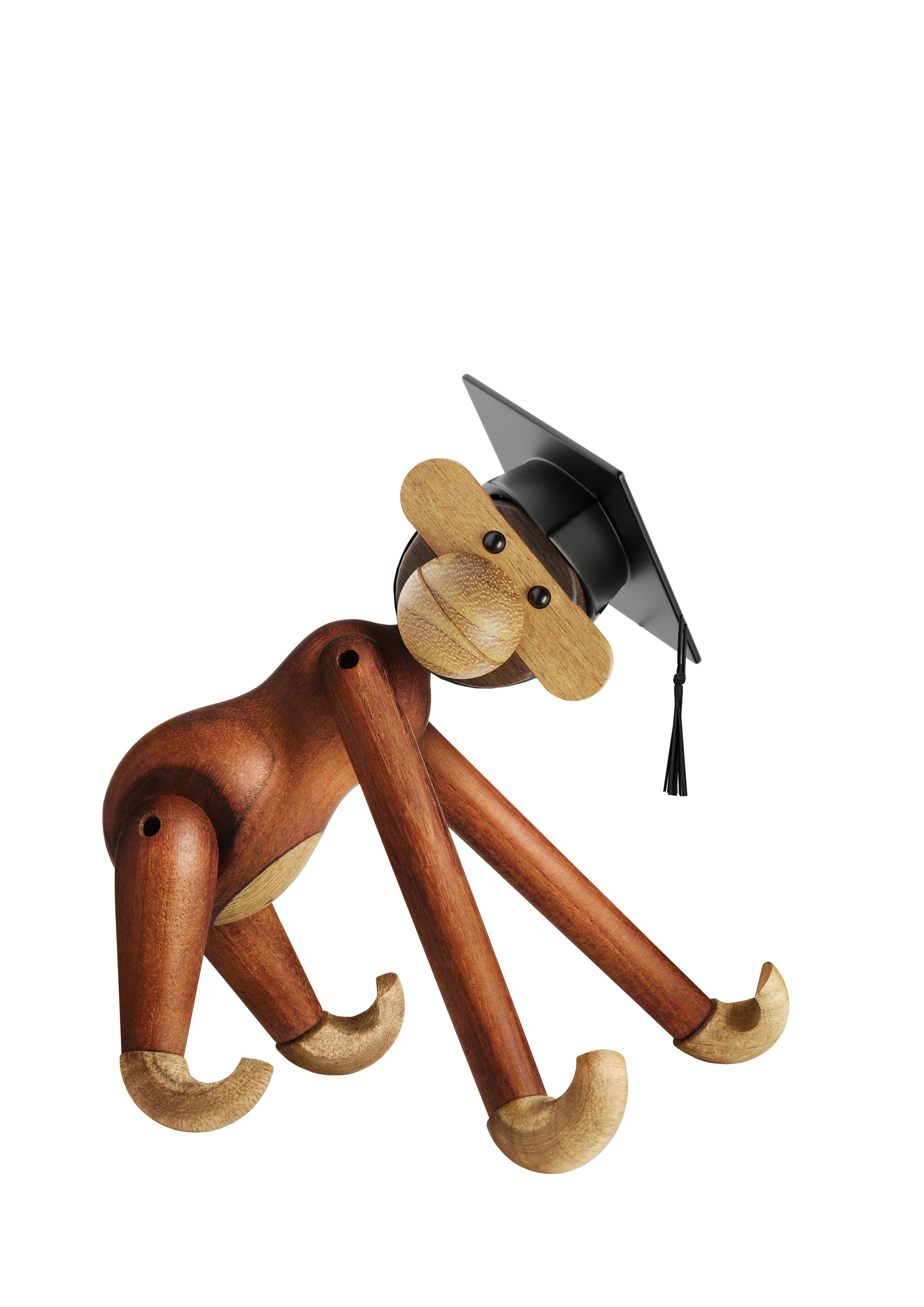 Graduate hat small from Kay Bojesen in Black color, made of Wood