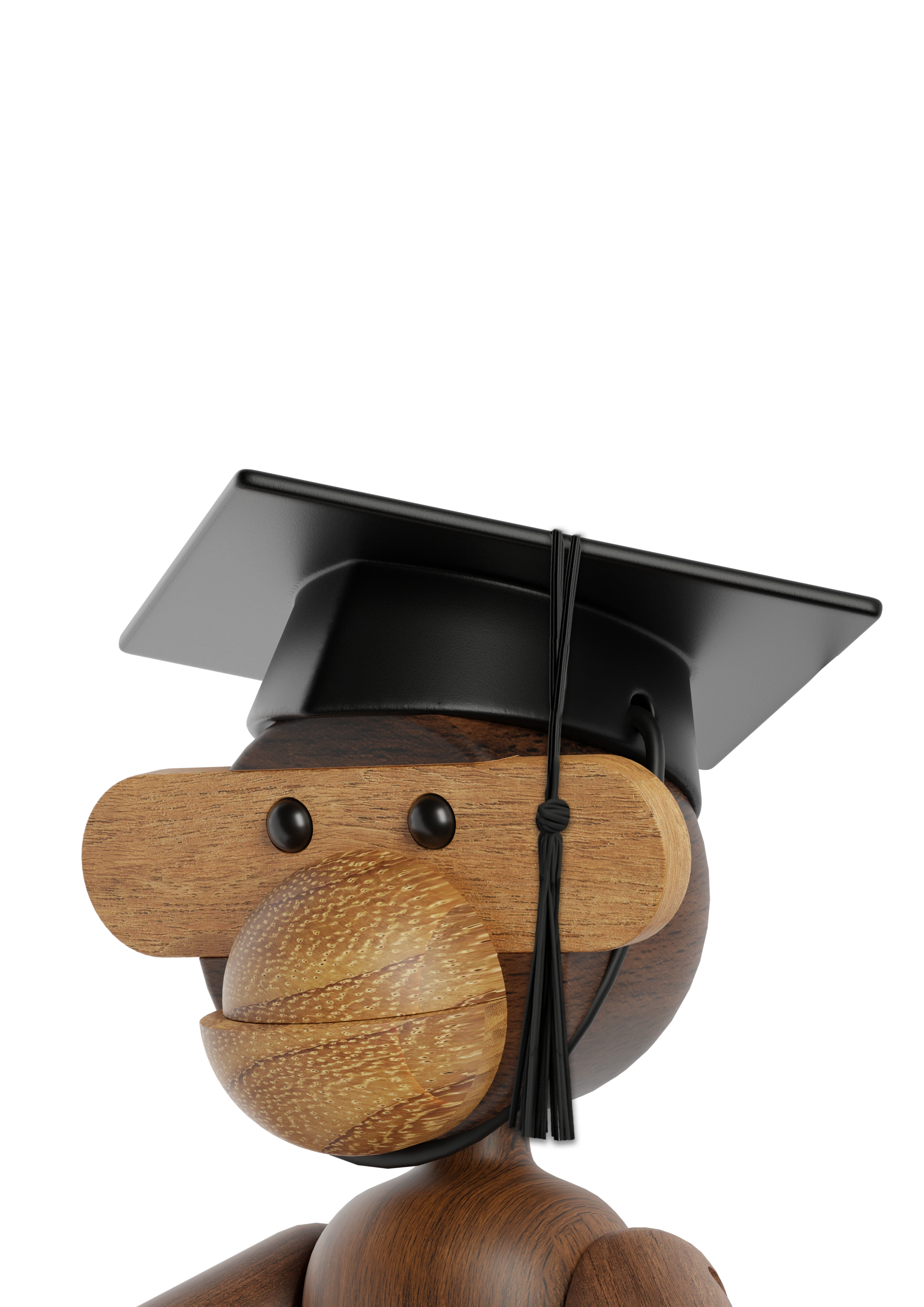 Graduate hat small from Kay Bojesen in Black color, made of Wood