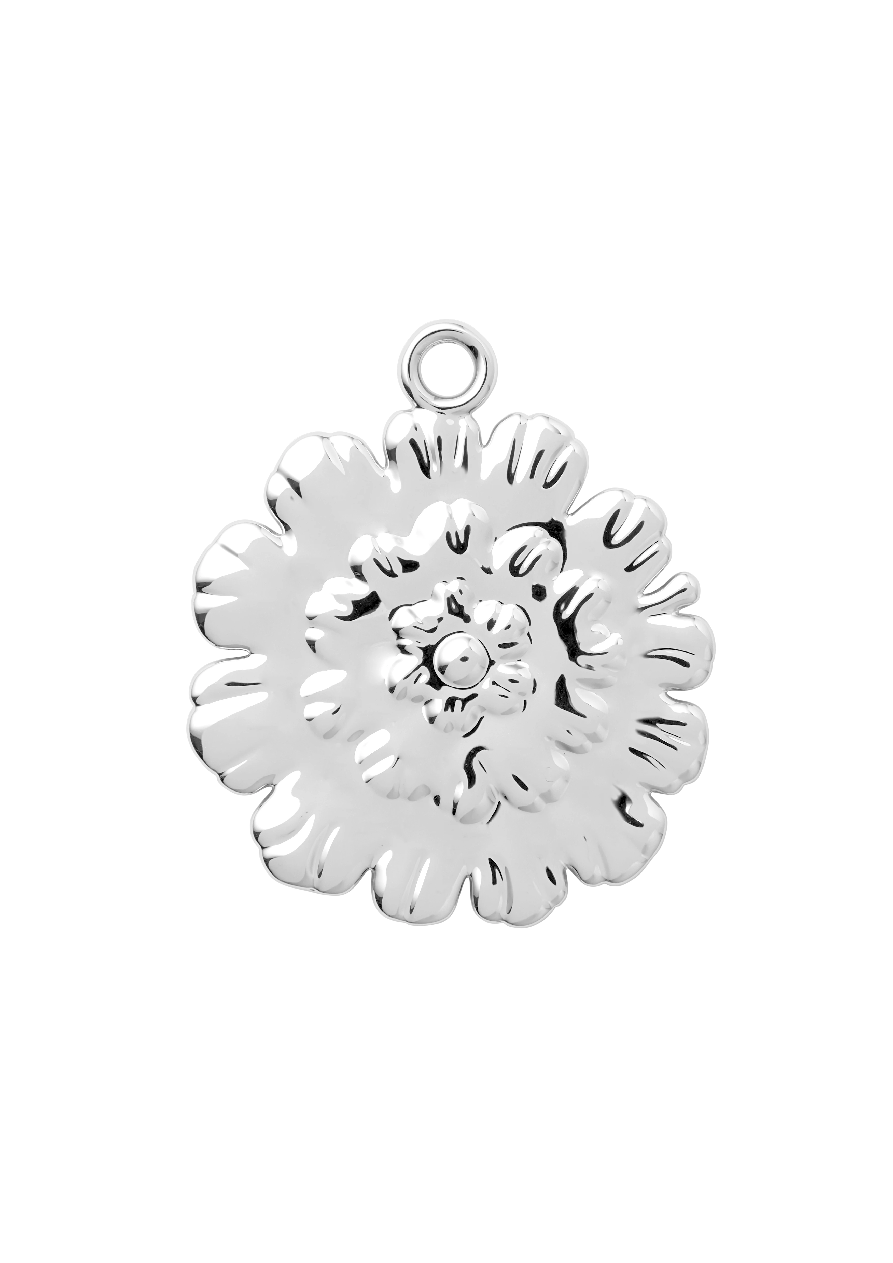 Ball Flower H6.5 from Rosendahl in Silver Plated color, made of Metal