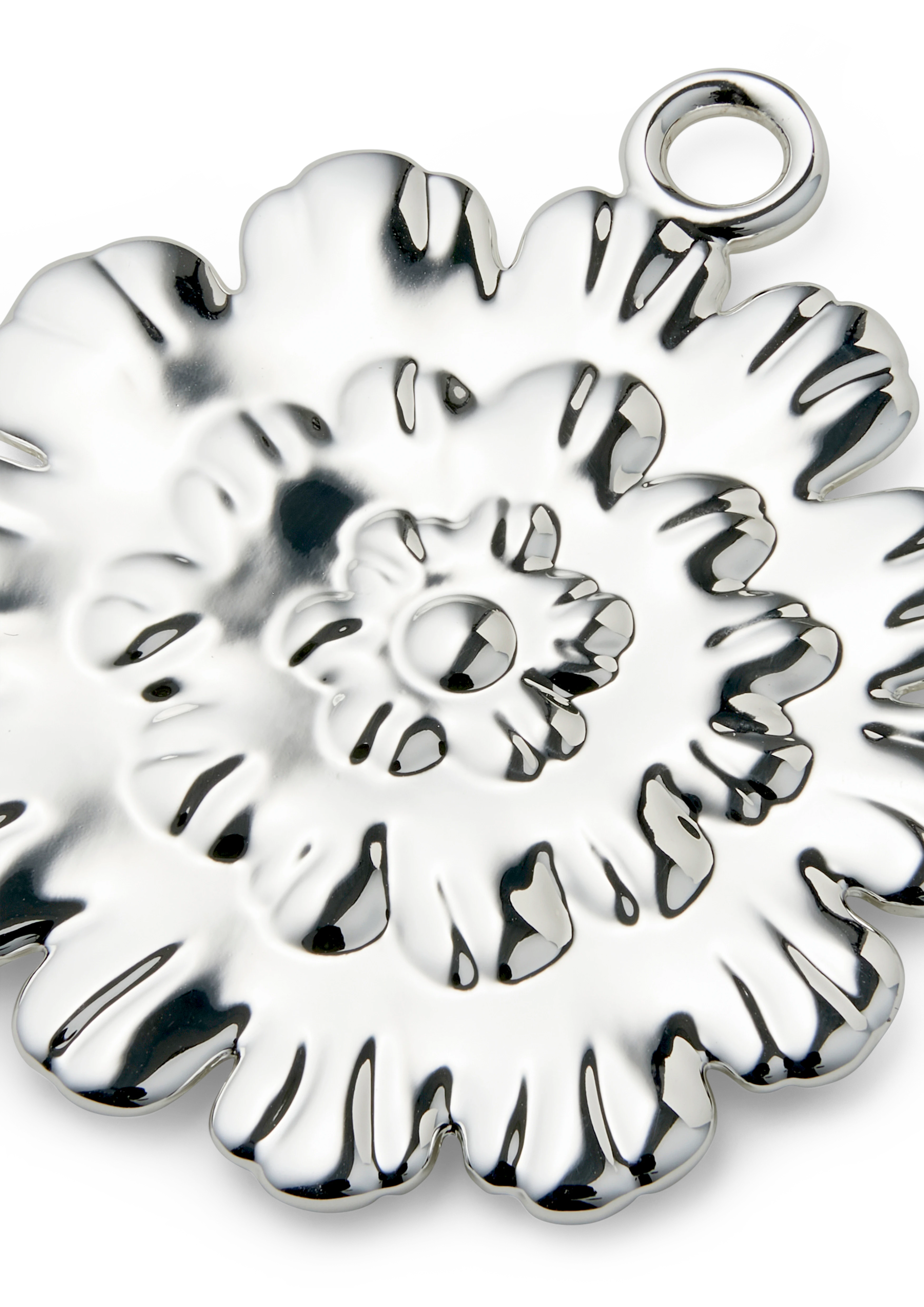 Ball Flower H6.5 from Rosendahl in Silver Plated color, made of Metal