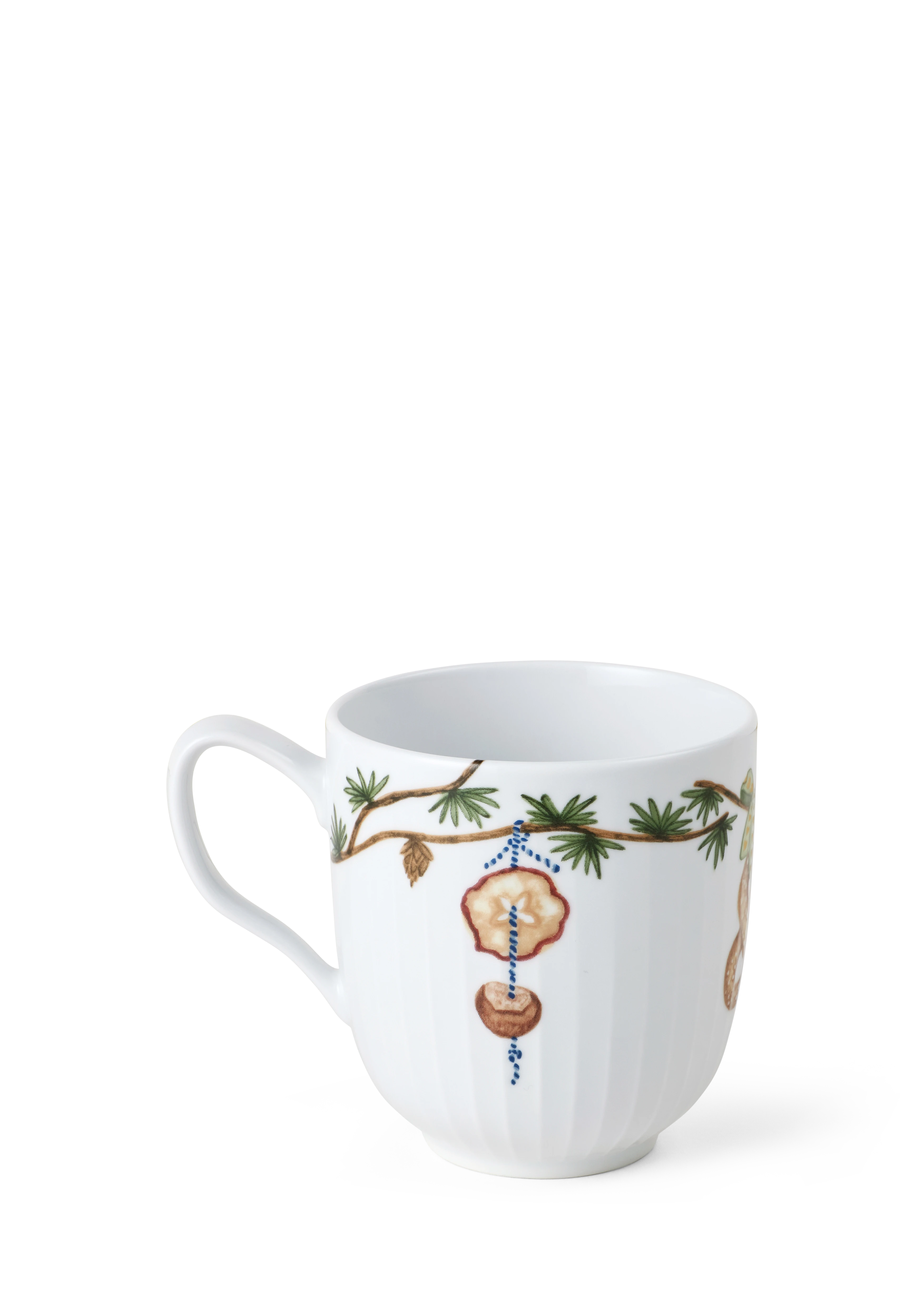 Becher 2024 33 cl von Kähler in der Farbe Weiss mit Dekoration, hergestellt aus Keramik