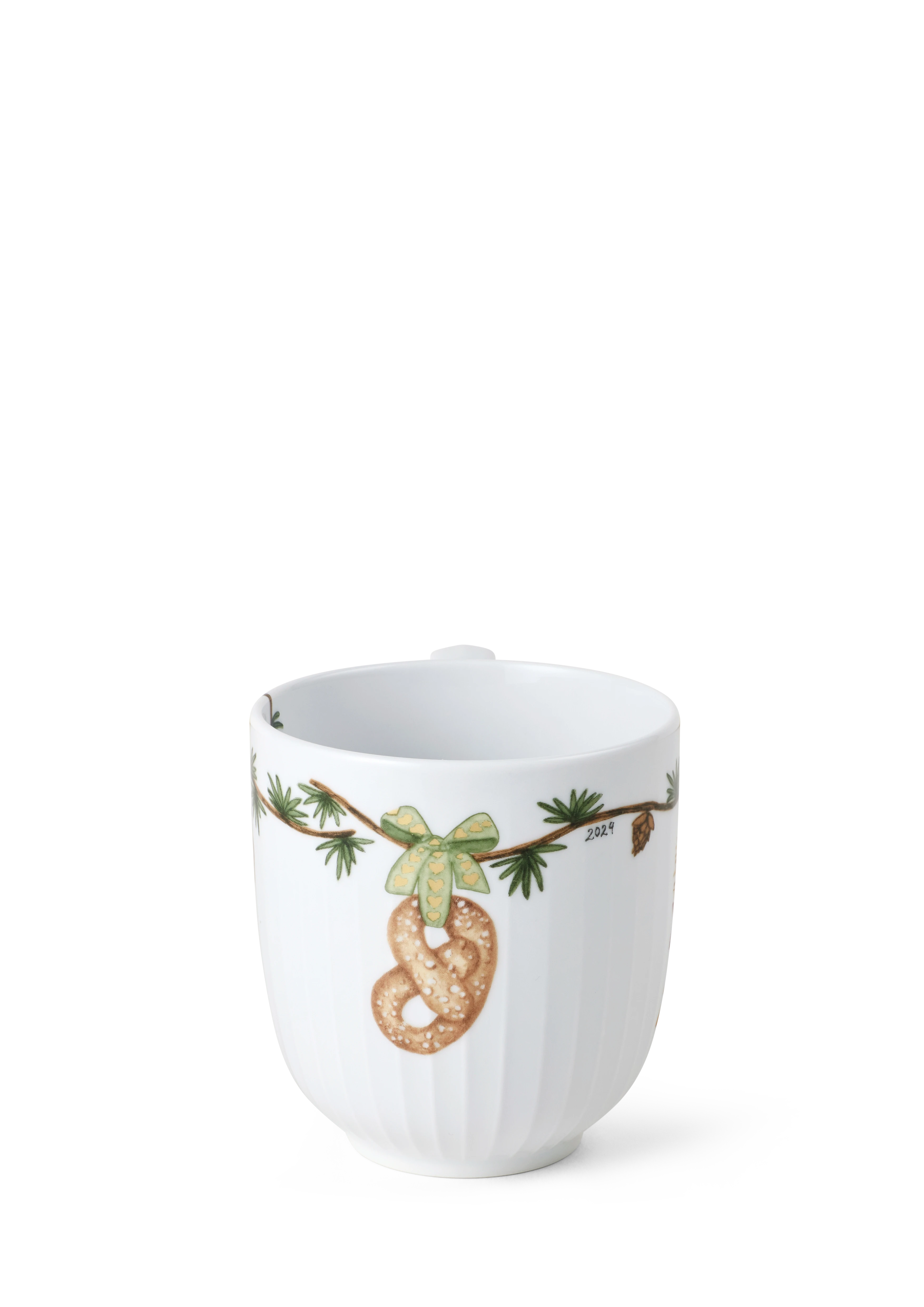 Krus 2024 33 cl fra Kähler i farven Hvid m. deko, lavet af Keramik