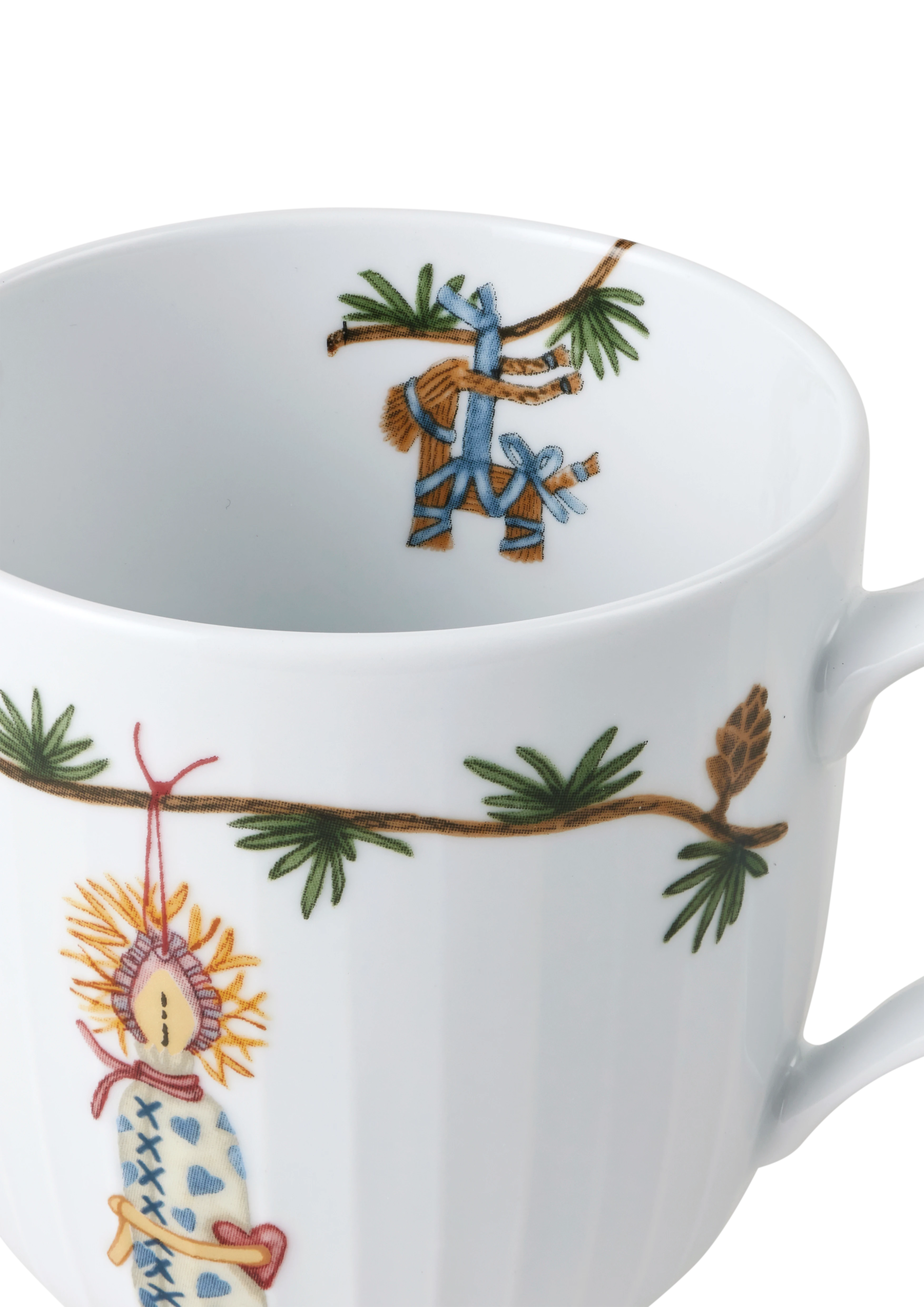 Becher 2024 33 cl von Kähler in der Farbe Weiss mit Dekoration, hergestellt aus Keramik