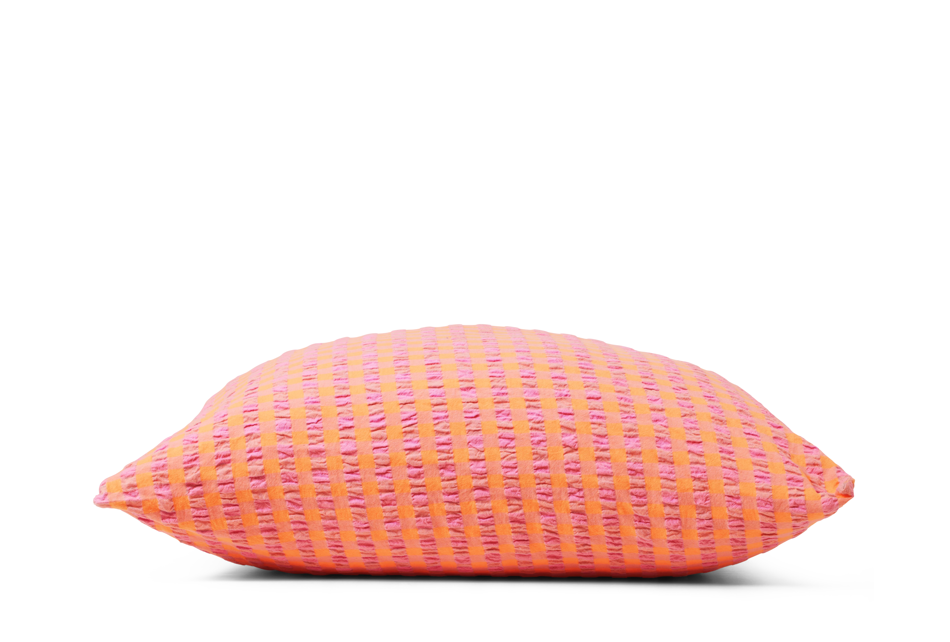 Pillowcase 60x50 cm from JUNA in Pink/Orange color, made of Cotton