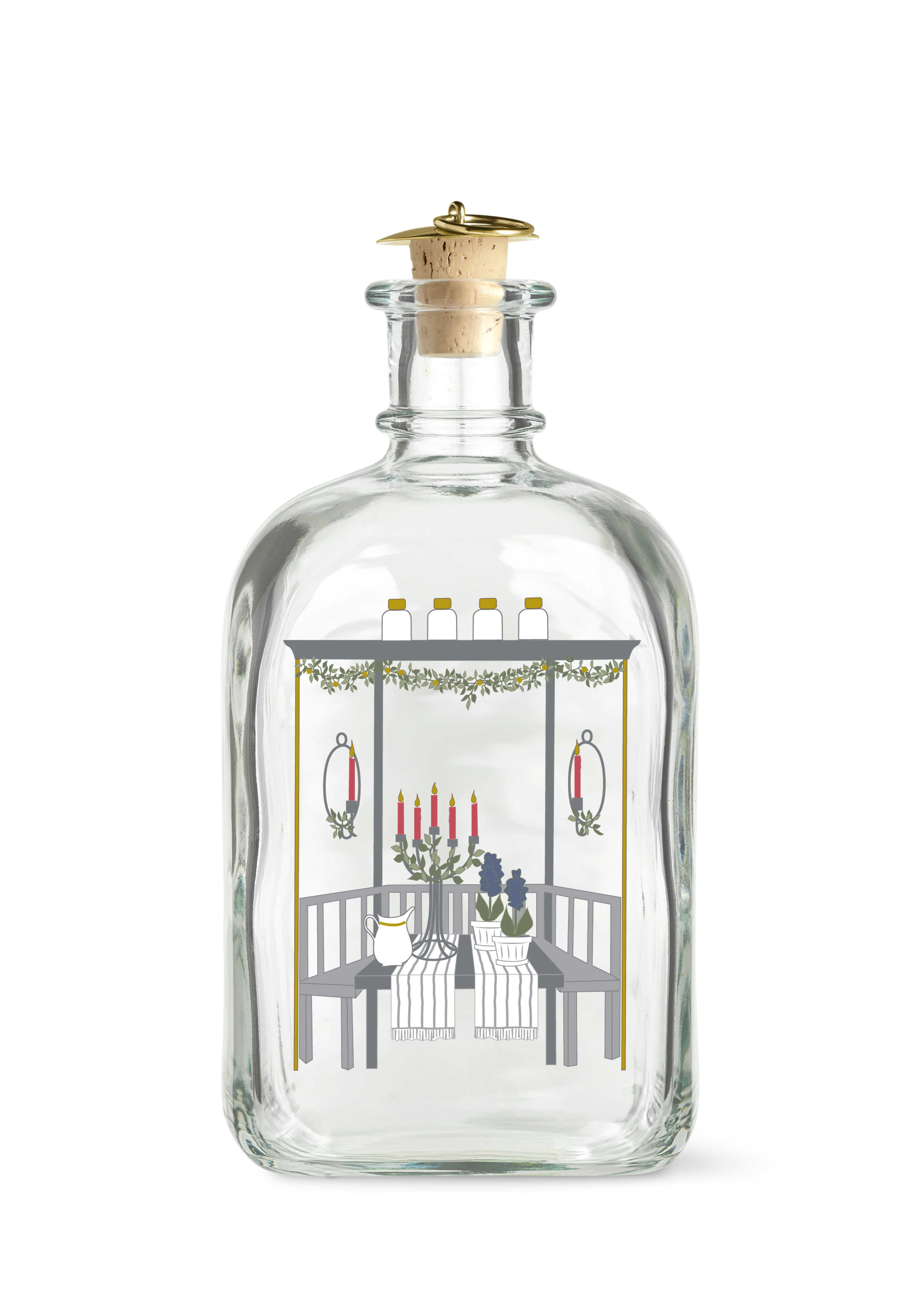 Weihnachtsflasche. 2024 73 cl von Holmegaard in der Farbe Multi, hergestellt aus Glas