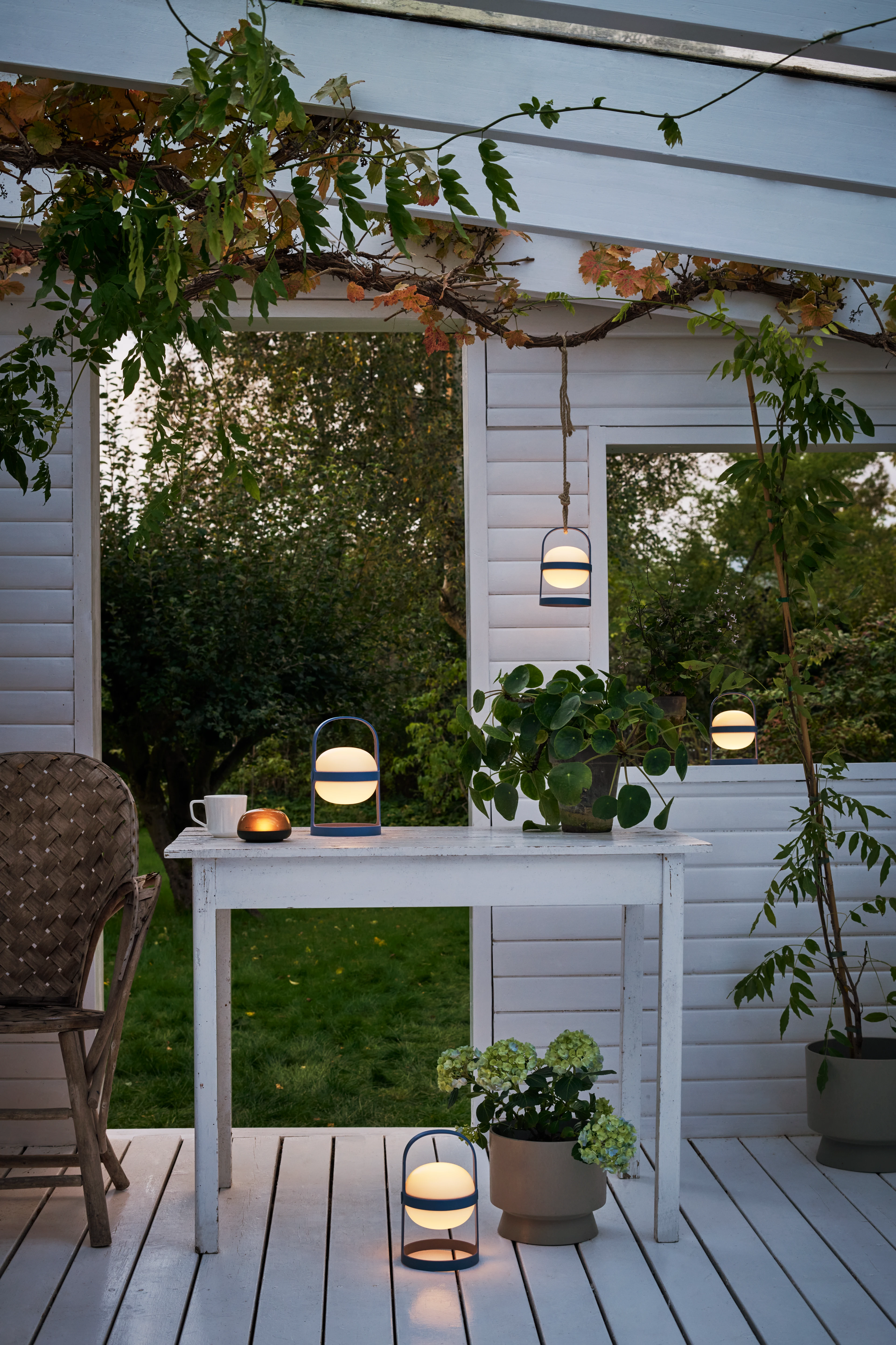 Solar Circular H25 from Rosendahl in Sky blue color, made of Plastic