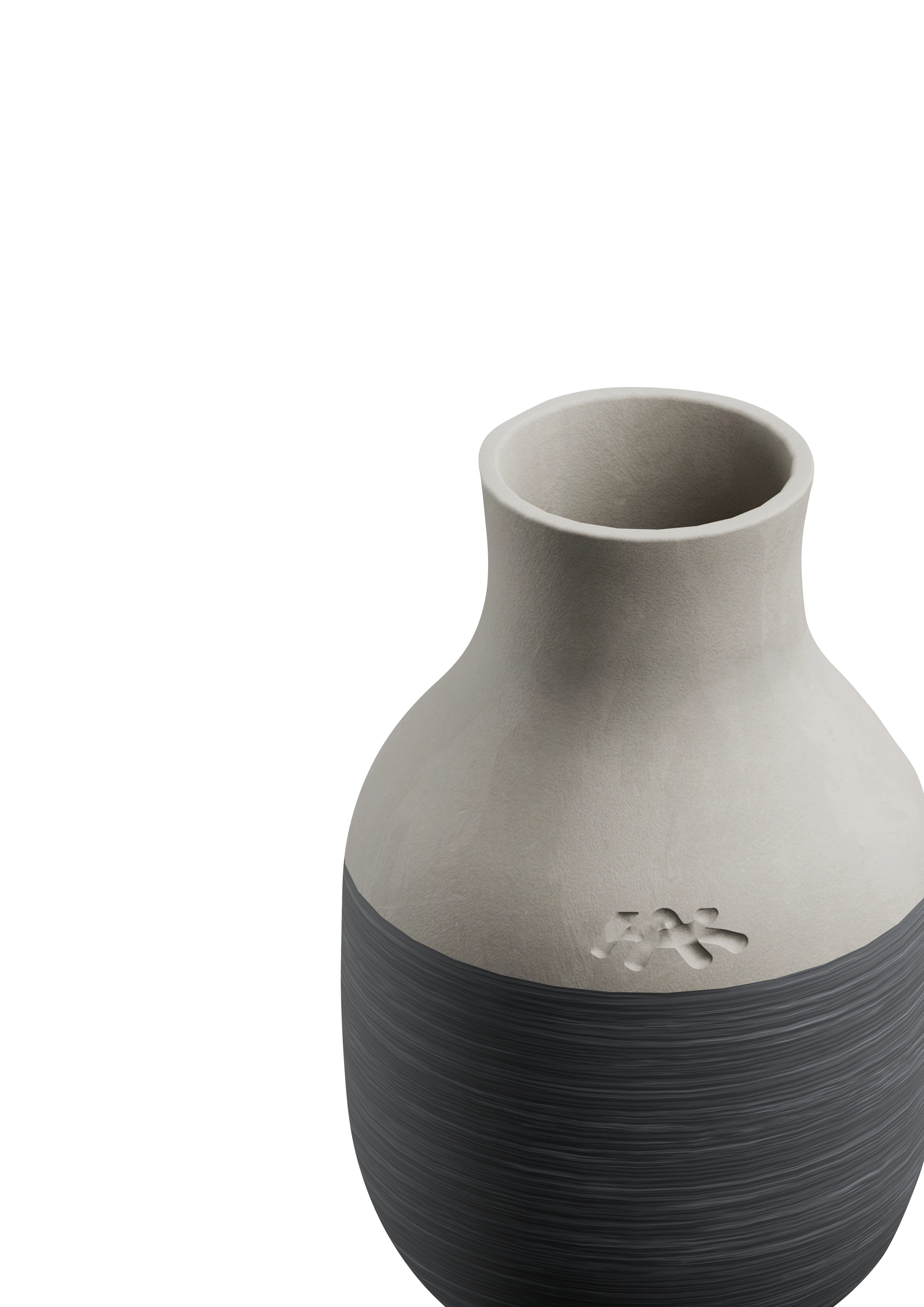 Vase H12.5 cm fra Kähler i farven Antracitgrå, lavet af Keramik