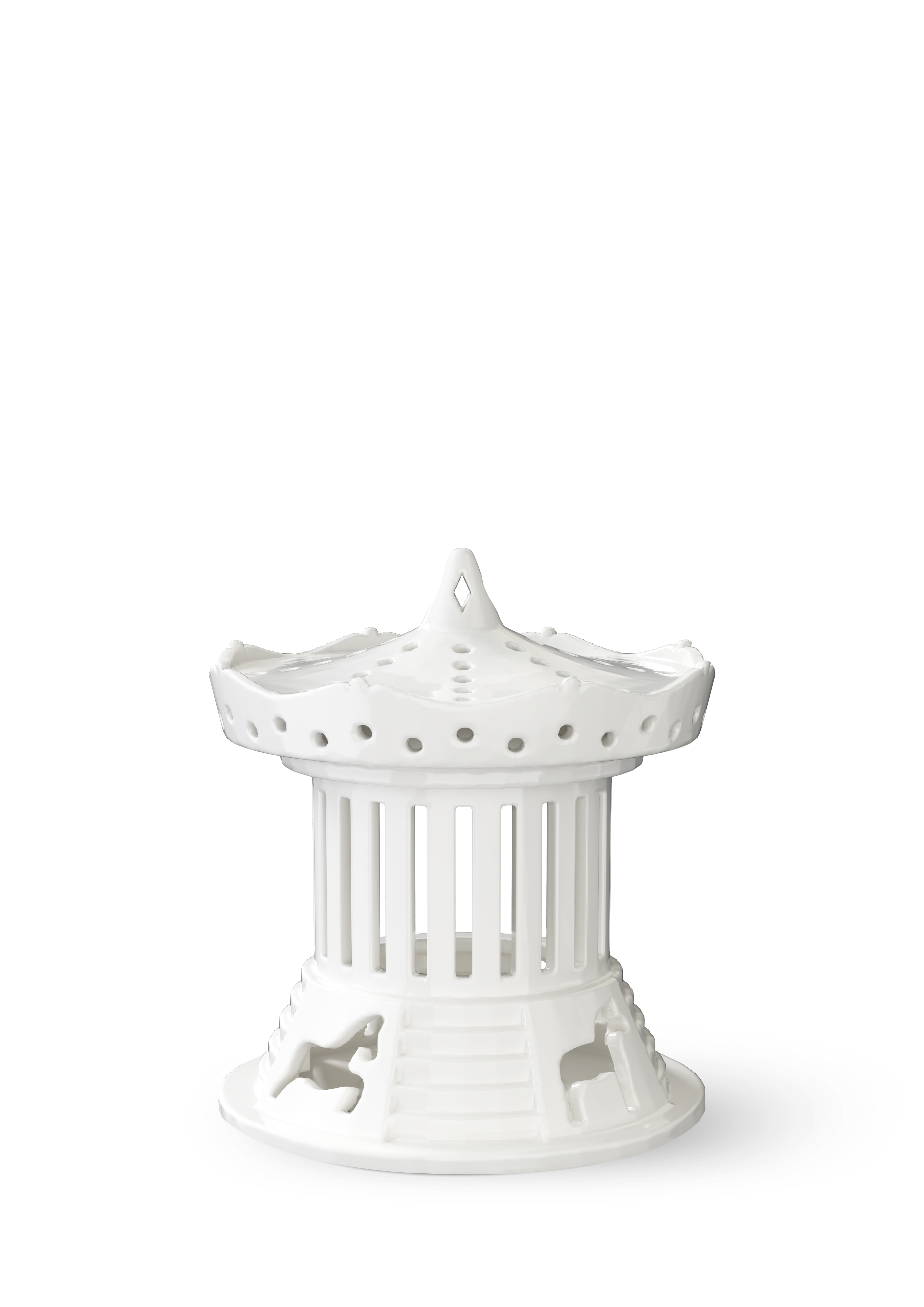Kähler Lighthouse Carousel Ø12 cm in White