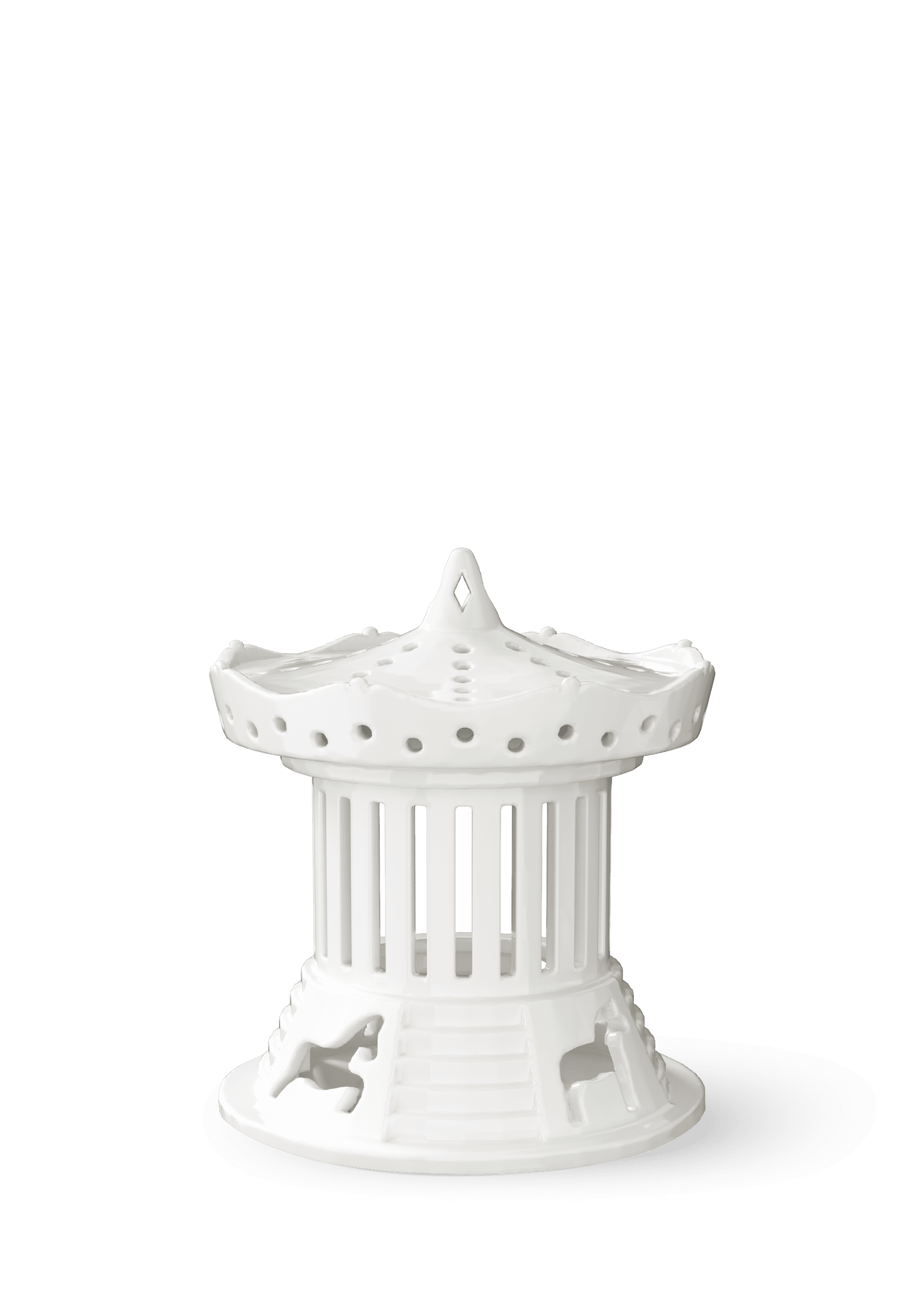 Kähler Lighthouse Carousel Ø12 cm in White