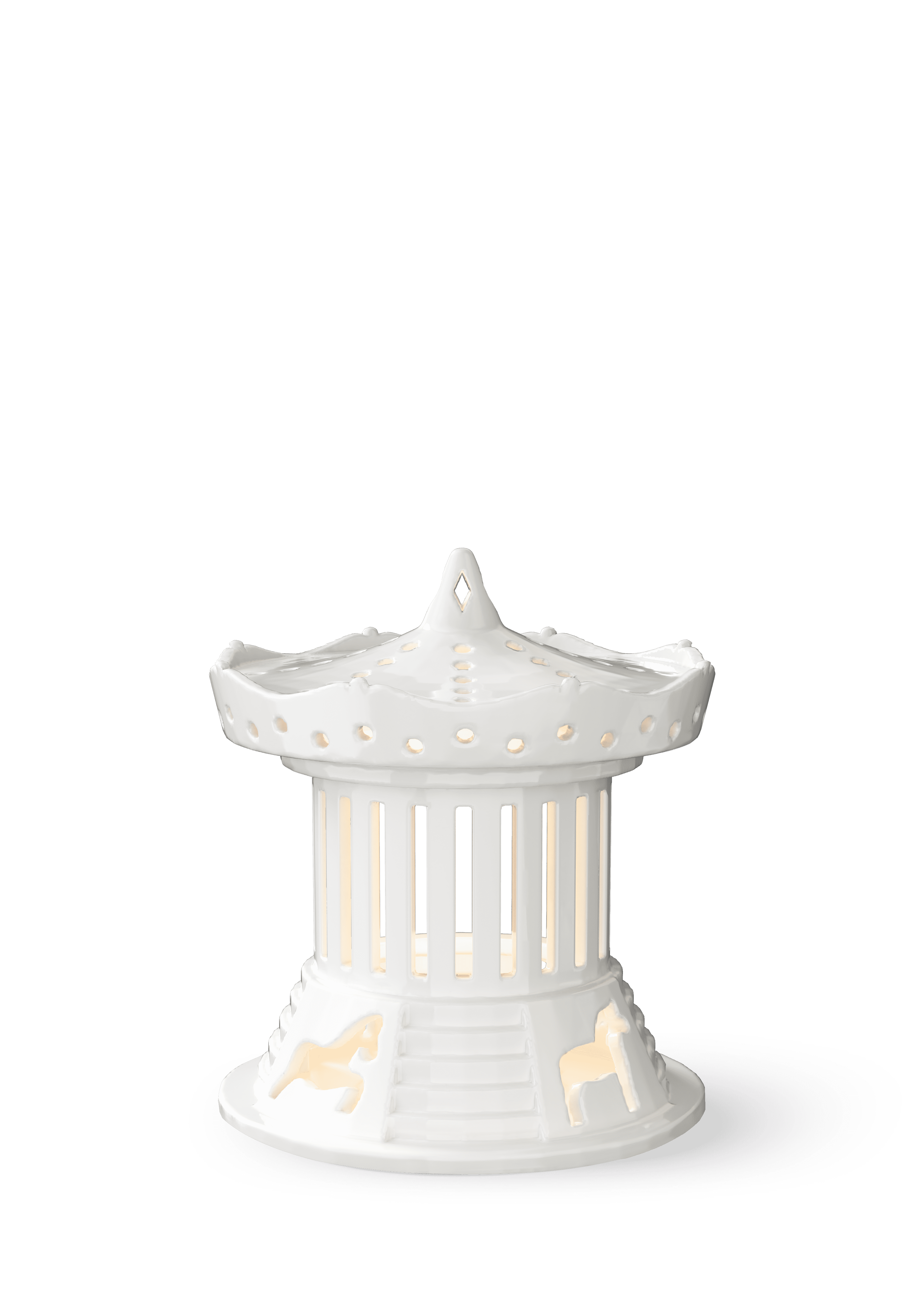 Kähler Lighthouse Carousel Ø12 cm in White