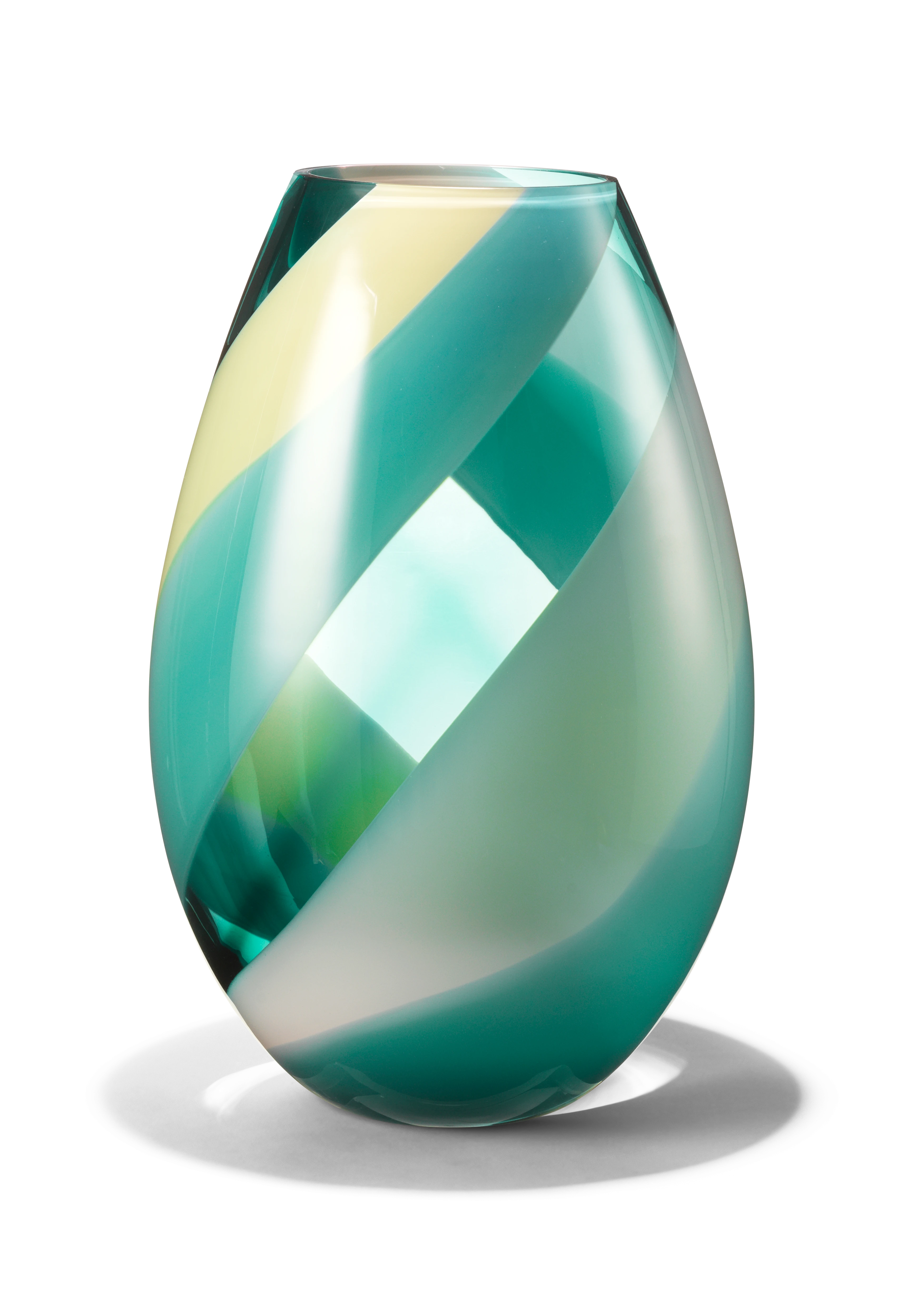 Vase H45 cm from Holmegaard in Lake color, made of Glass