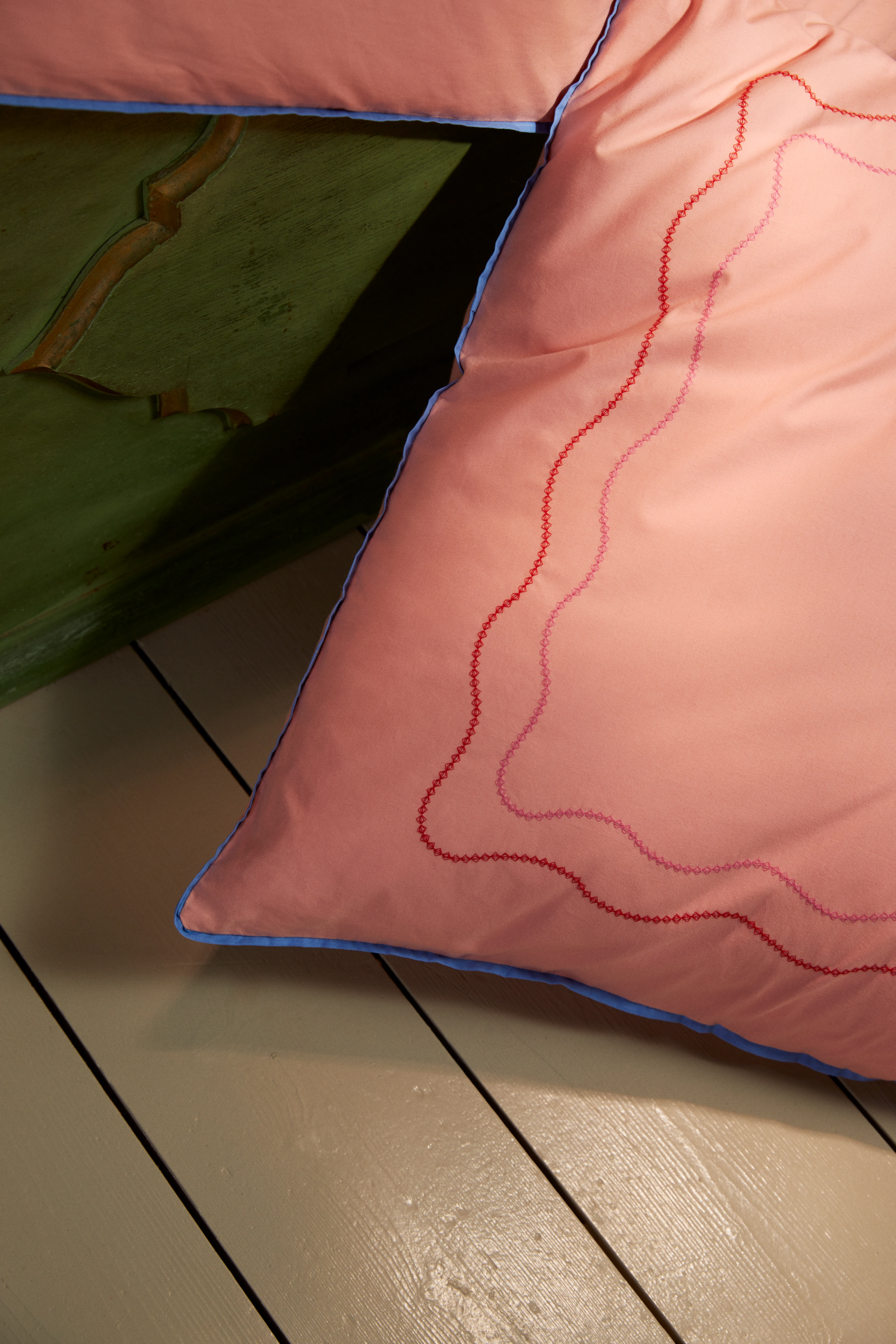 Sengetøj 140x200 cm fra JUNA i farven Soft pink, lavet af Bomuld