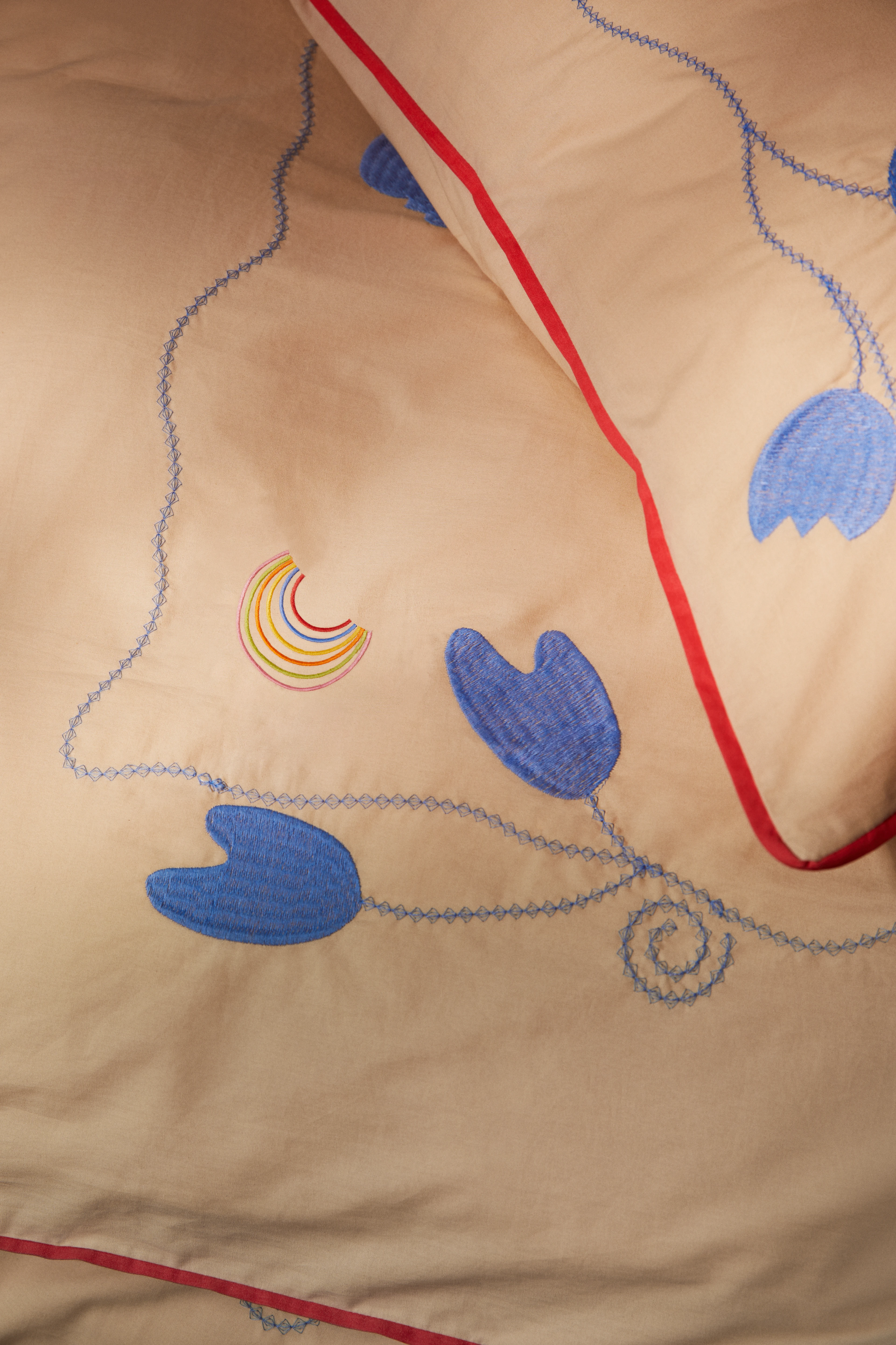 Pillowcase 63x60 cm from JUNA in Sand color, made of Cotton