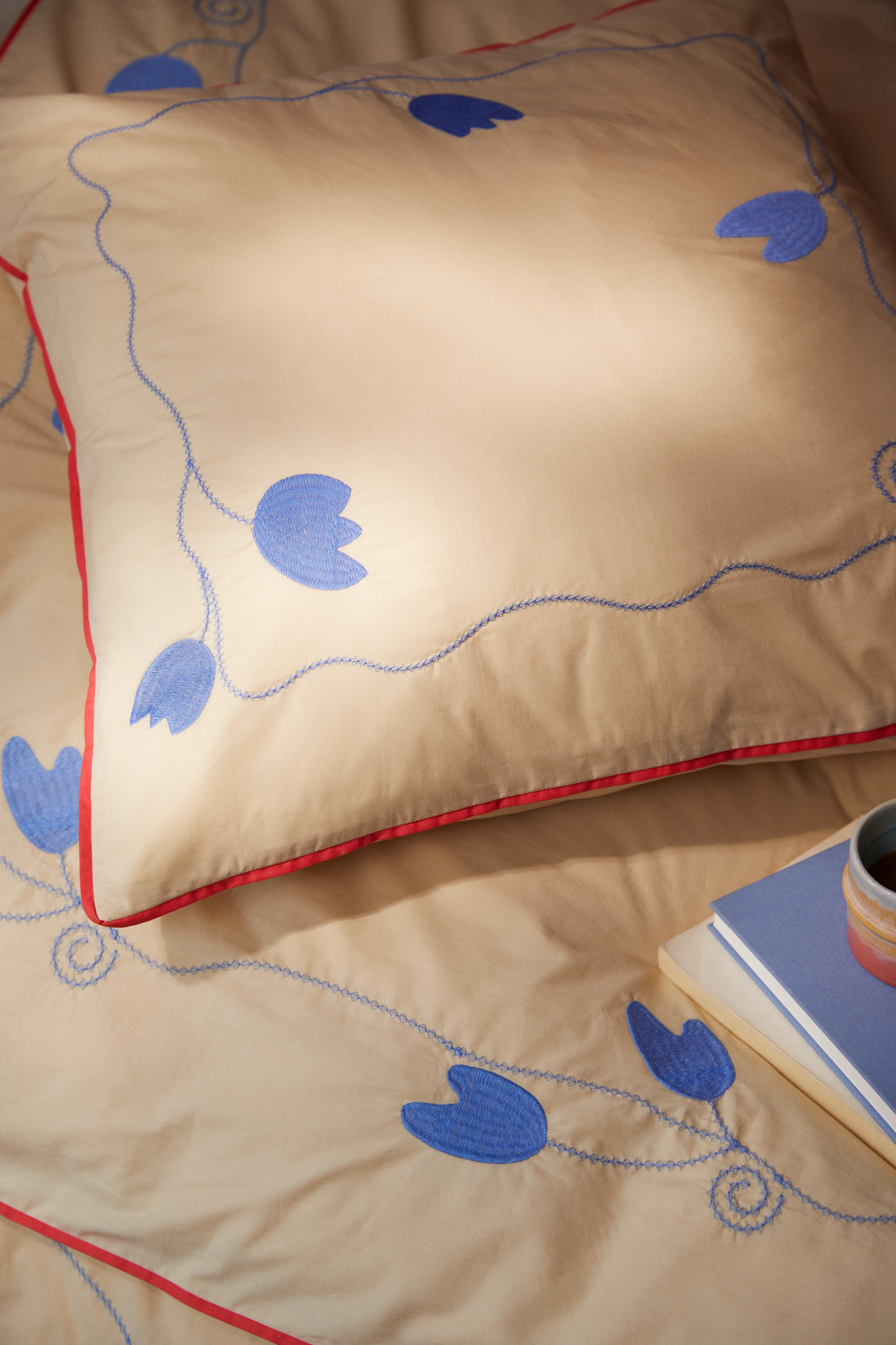 Pillowcase 63x60 cm from JUNA in Sand color, made of Cotton