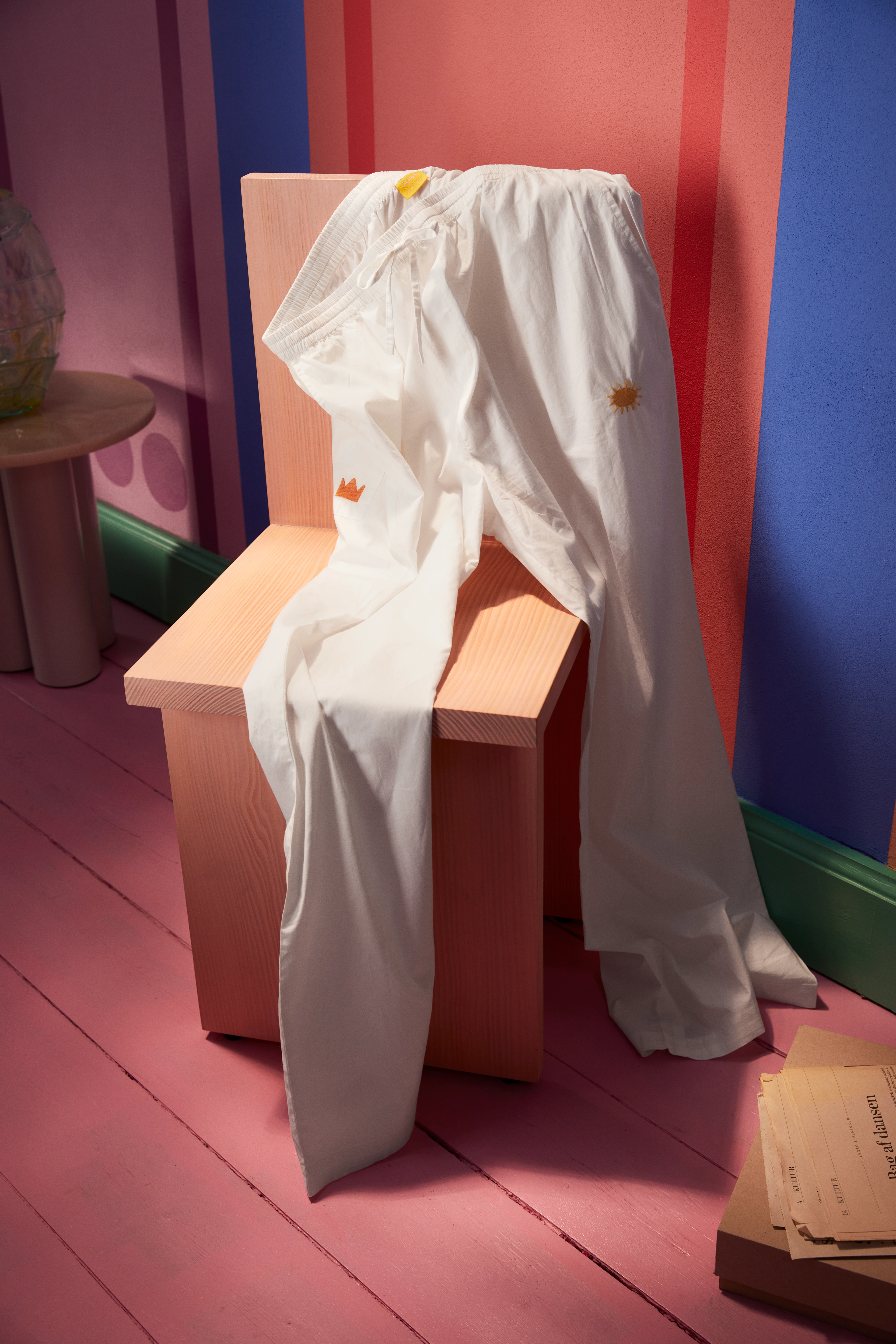 Sofie Pants von JUNA in der Farbe Weiss, hergestellt aus Baumwolle