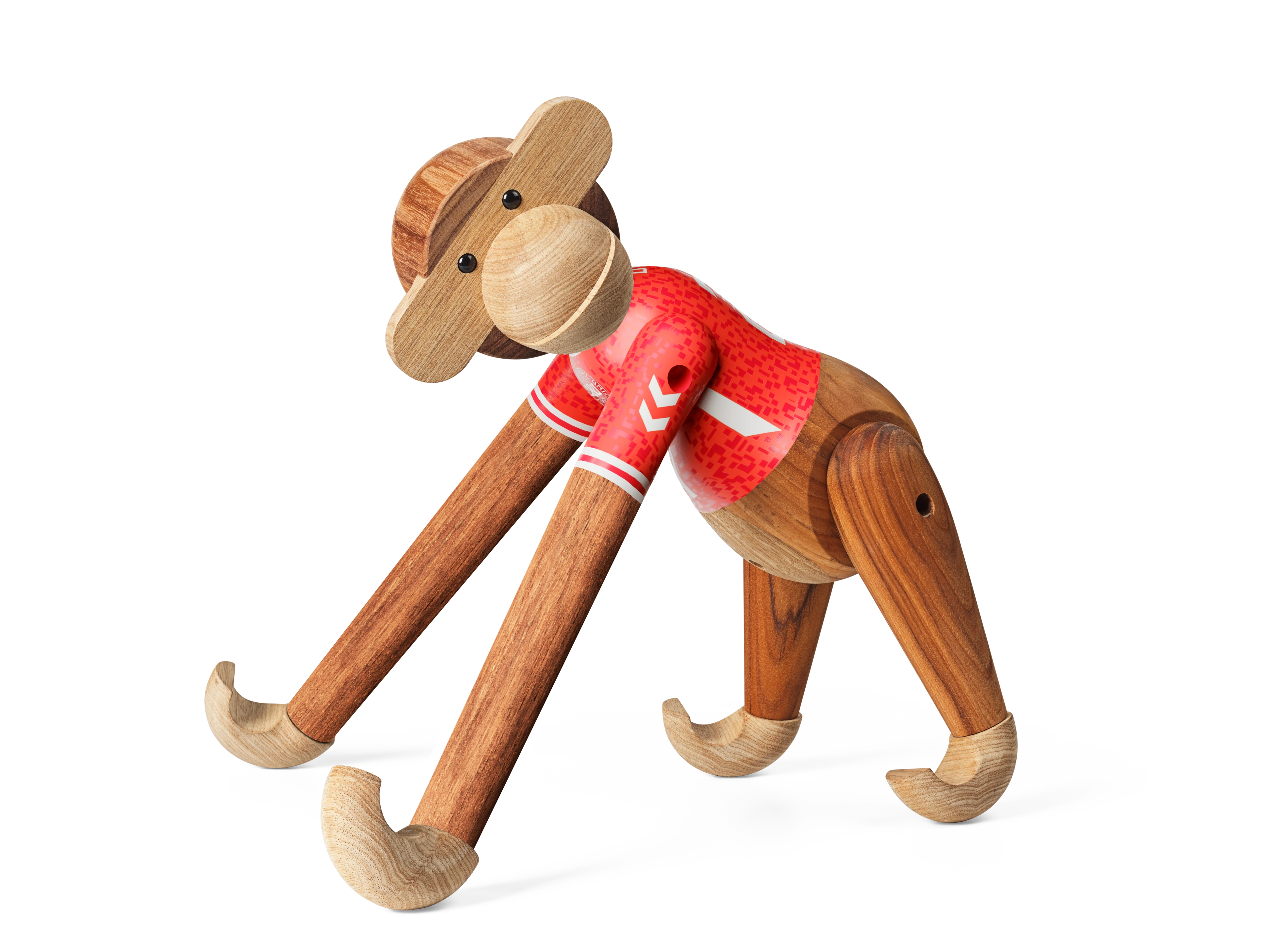 x DBU Herre Apa 2024 stor från Kay Bojesen i färgen Teak/Limba, tillverkad av Trä