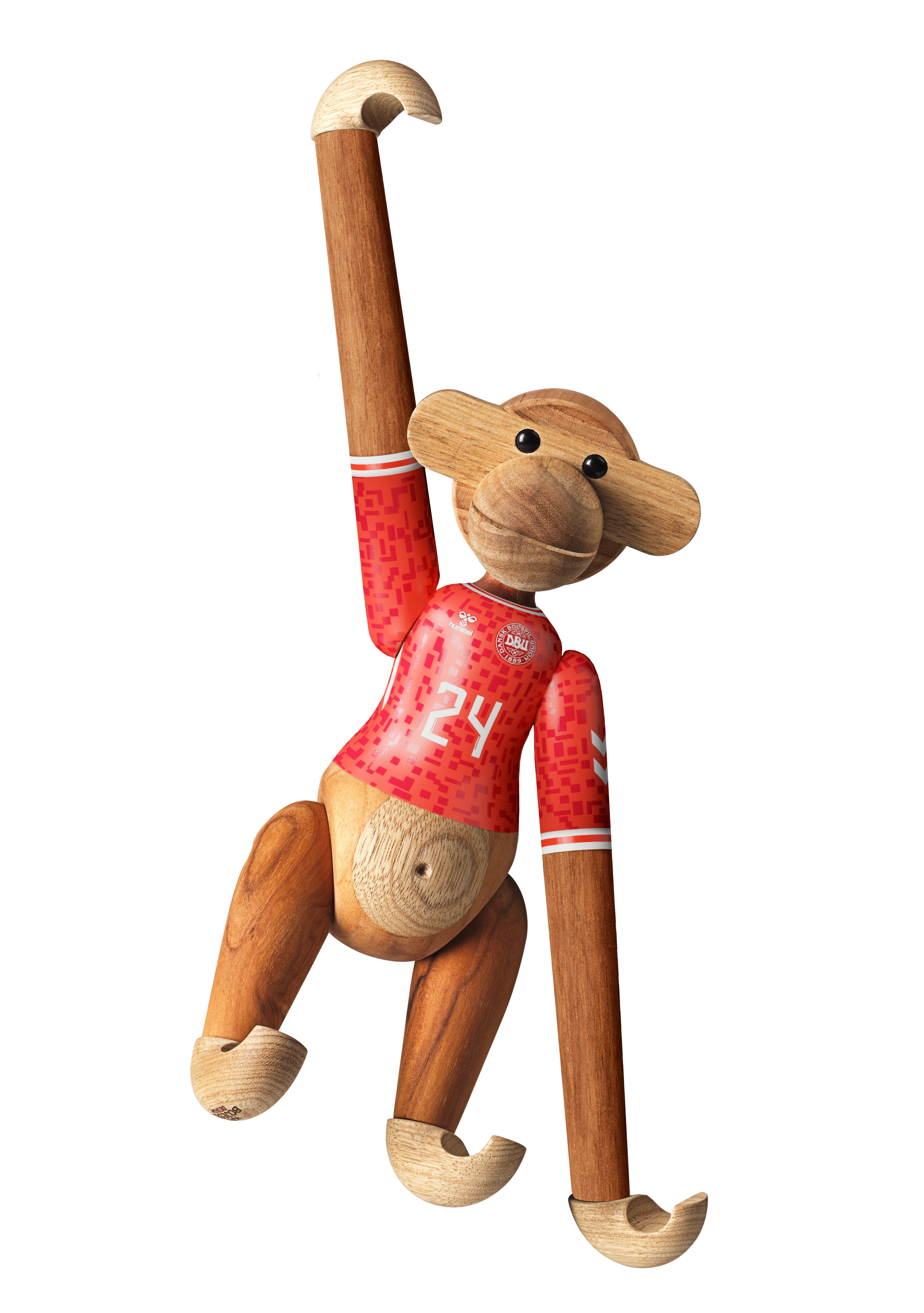 x DBU Herre Abe 2024 mellem fra Kay Bojesen i farven Teak/Limba, lavet af Træ