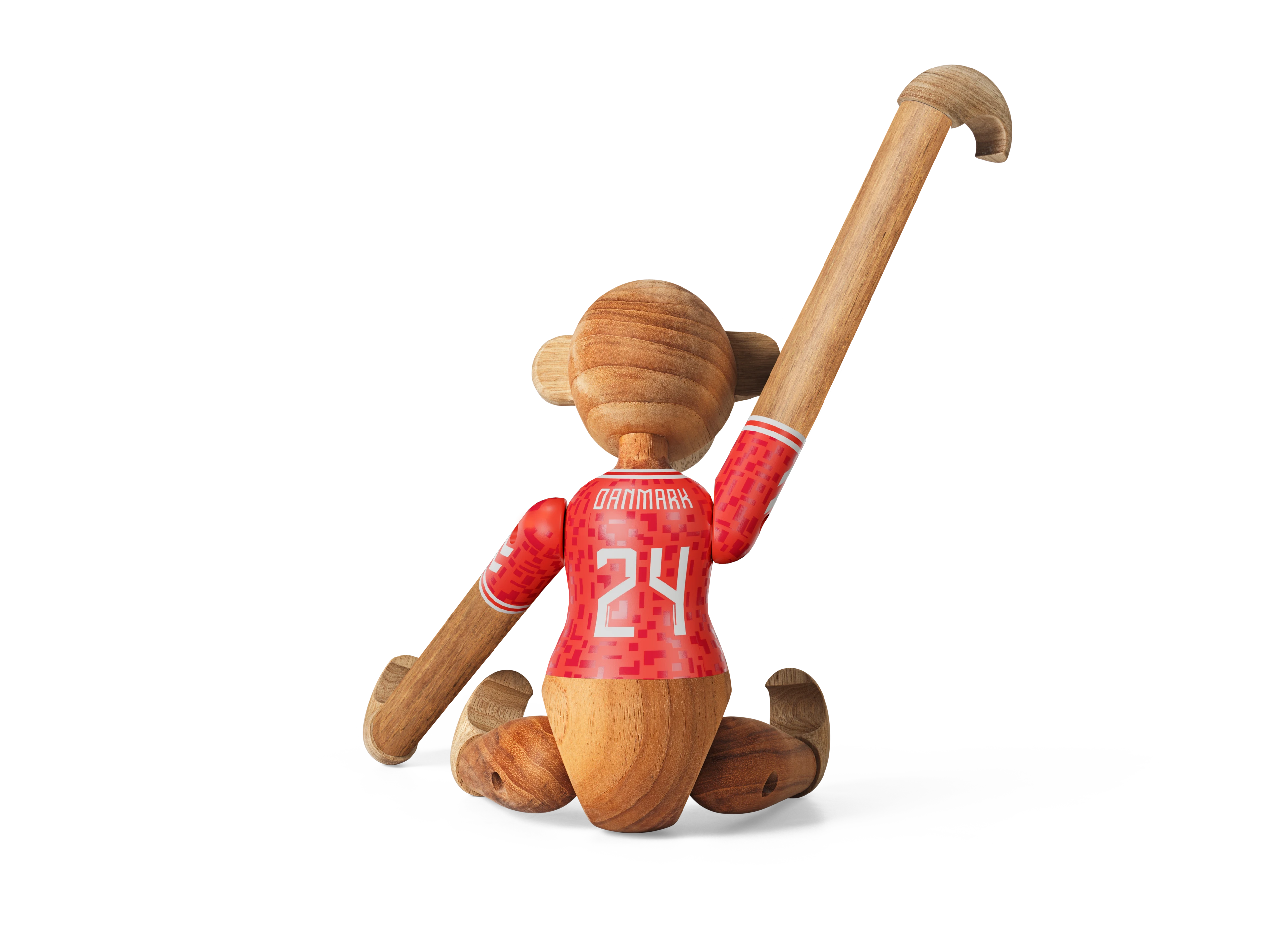 x DBU Man Monkey 2024 medium from Kay Bojesen in Teak/Limba color, made of Wood