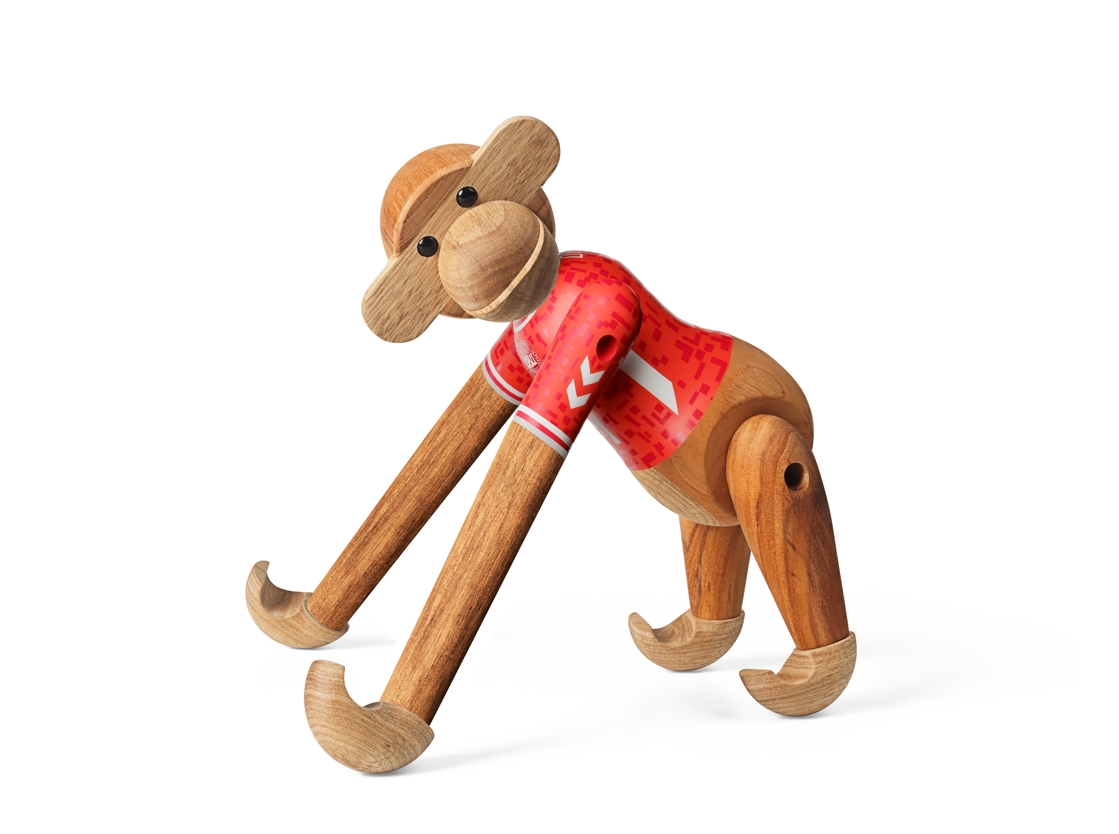 x DBU Man Monkey 2024 medium from Kay Bojesen in Teak/Limba color, made of Wood