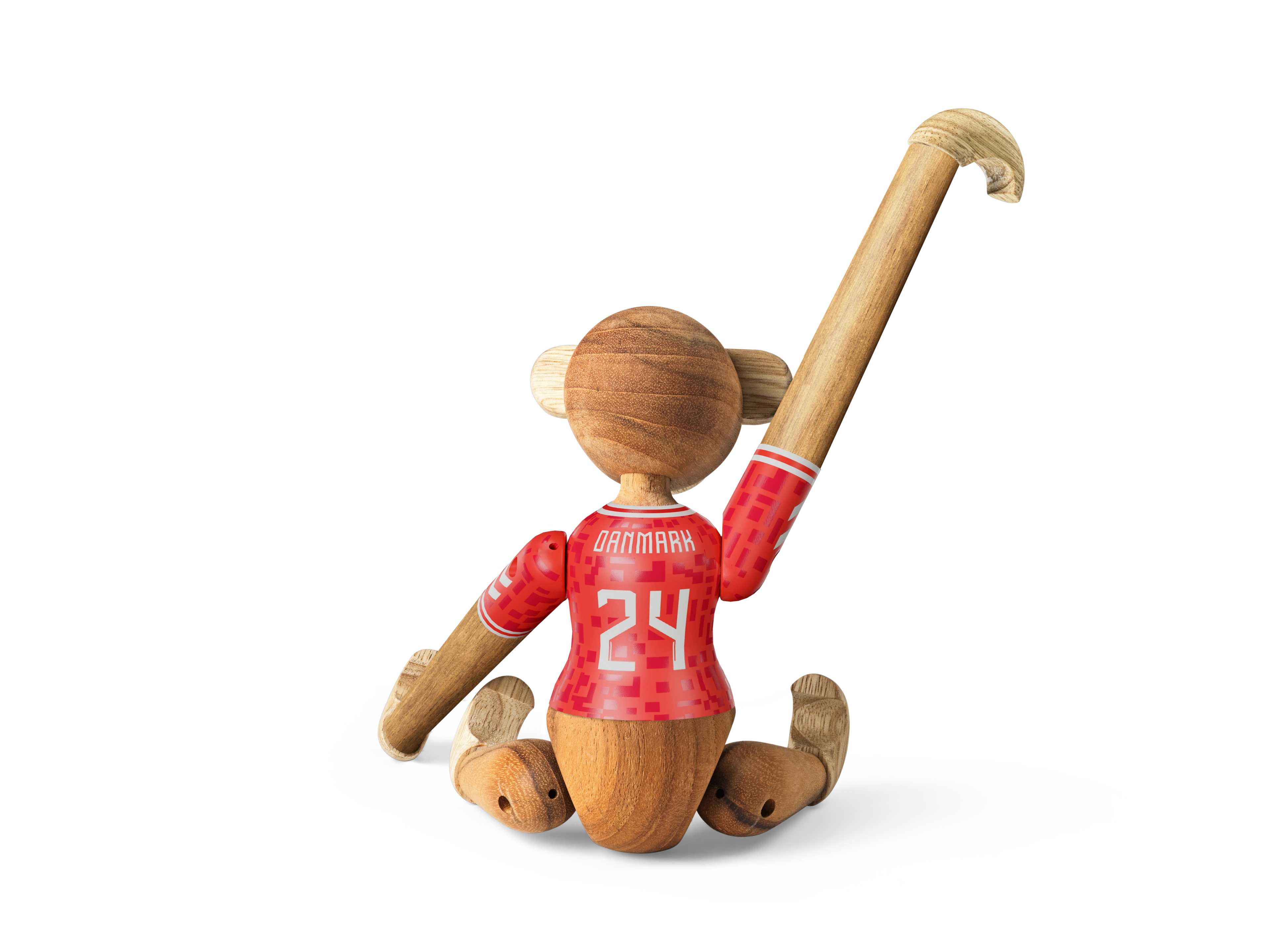 x DBU Man Monkey 2024 small from Kay Bojesen in Teak/Limba color, made of Wood
