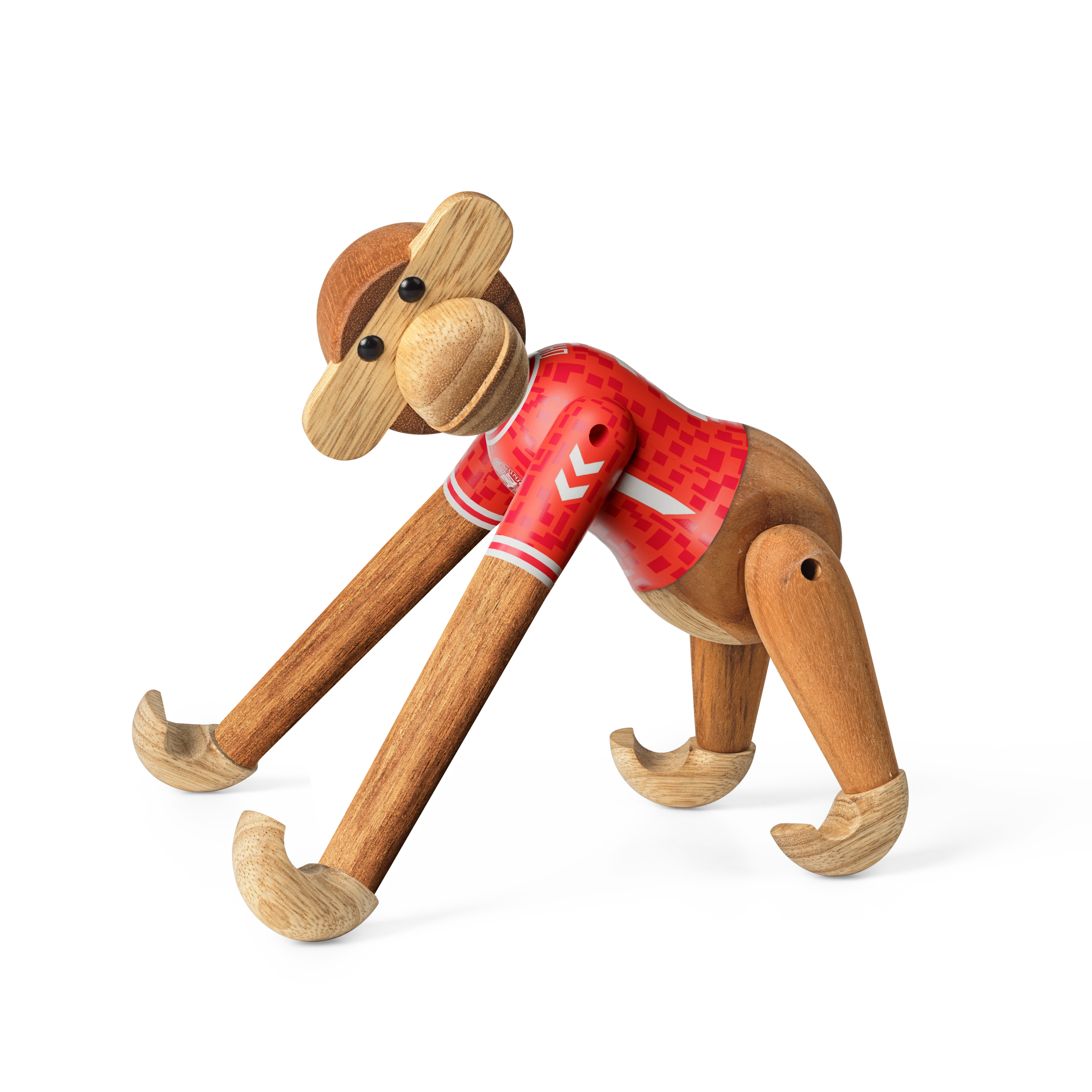 x DBU Man Monkey 2024 small from Kay Bojesen in Teak/Limba color, made of Wood