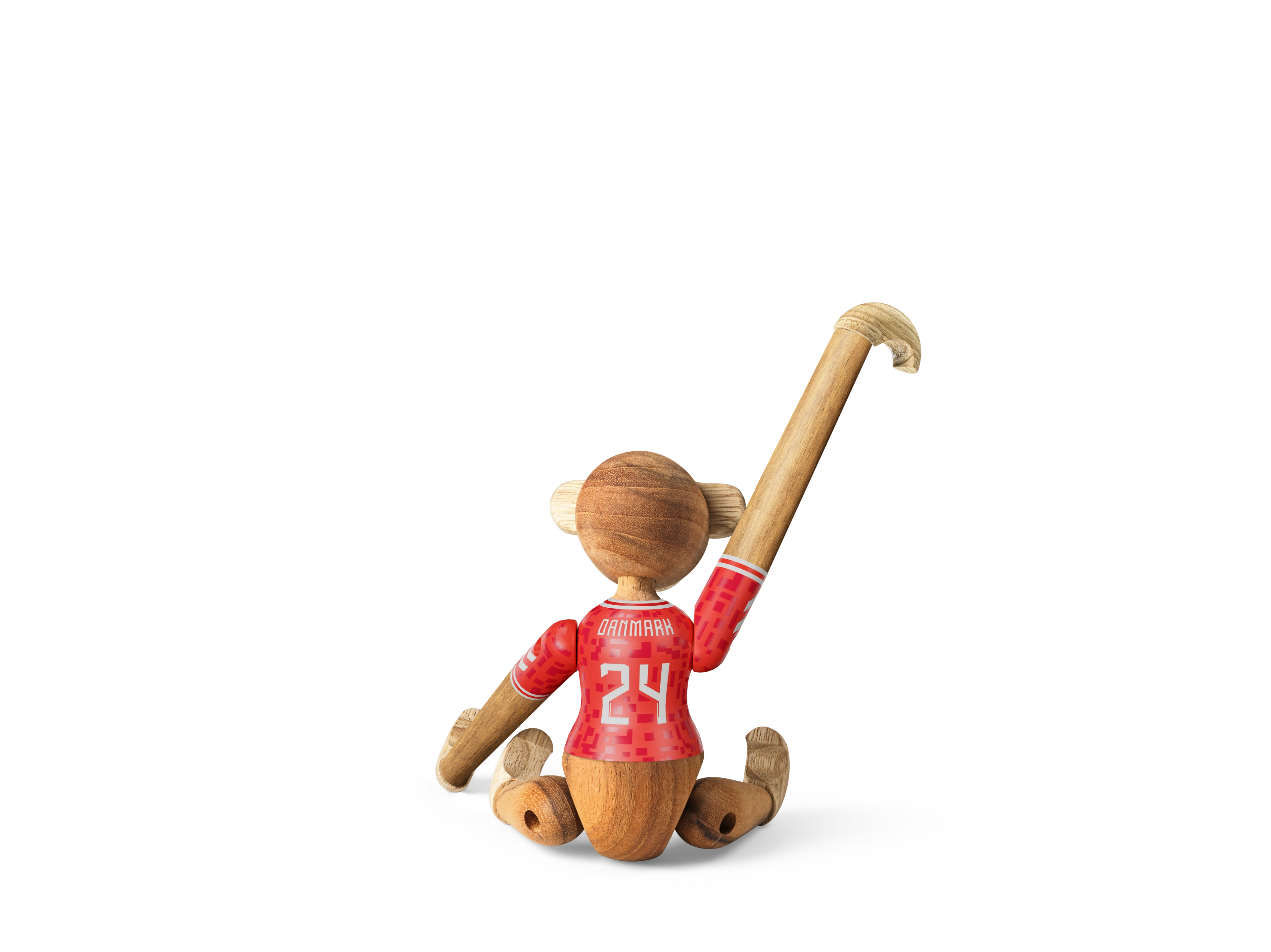 x DBU Herre Abe 2024 mini fra Kay Bojesen i farven Teak/Limba, lavet af Træ