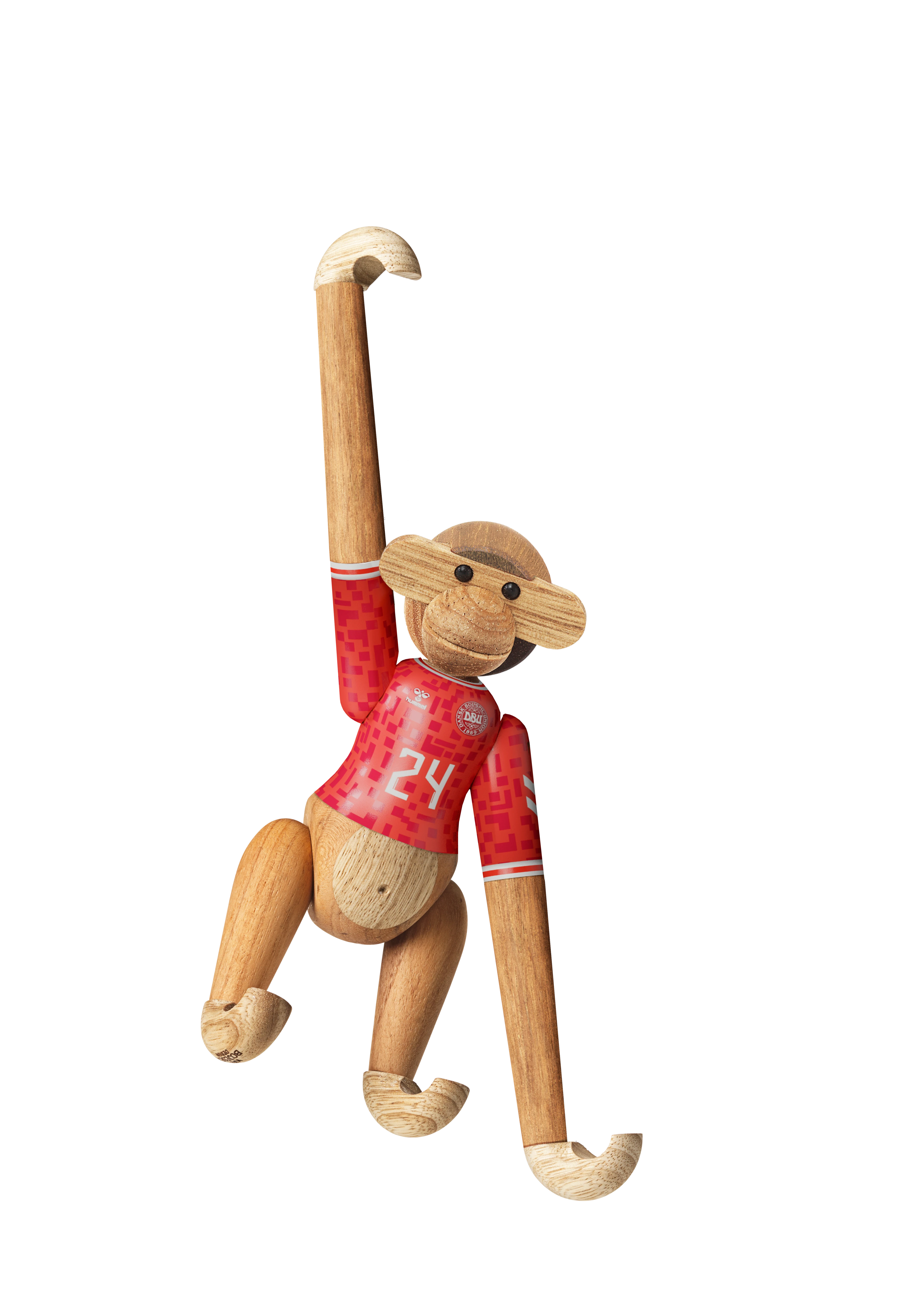 x DBU Herre Abe 2024 mini fra Kay Bojesen i farven Teak/Limba, lavet af Træ