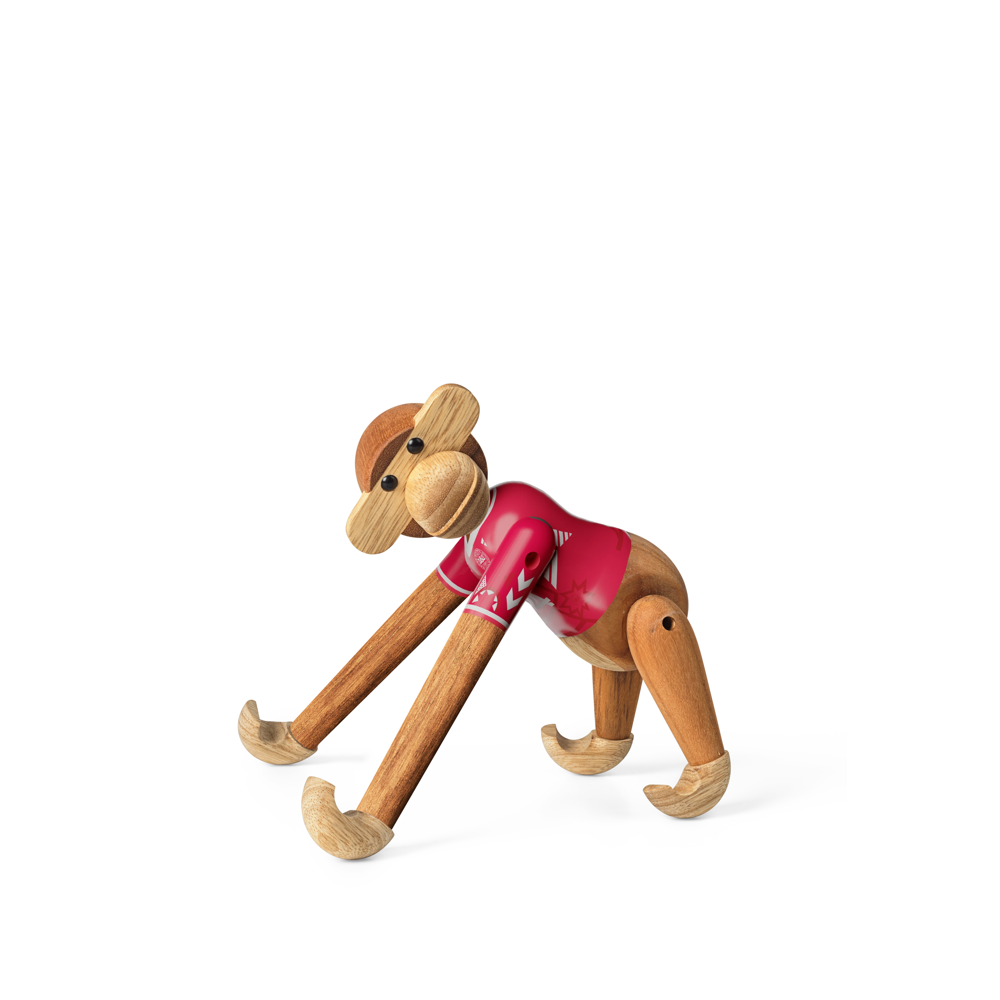 x DBU Woman Monkey 2024 mini from Kay Bojesen in Teak/Limba color, made of Wood