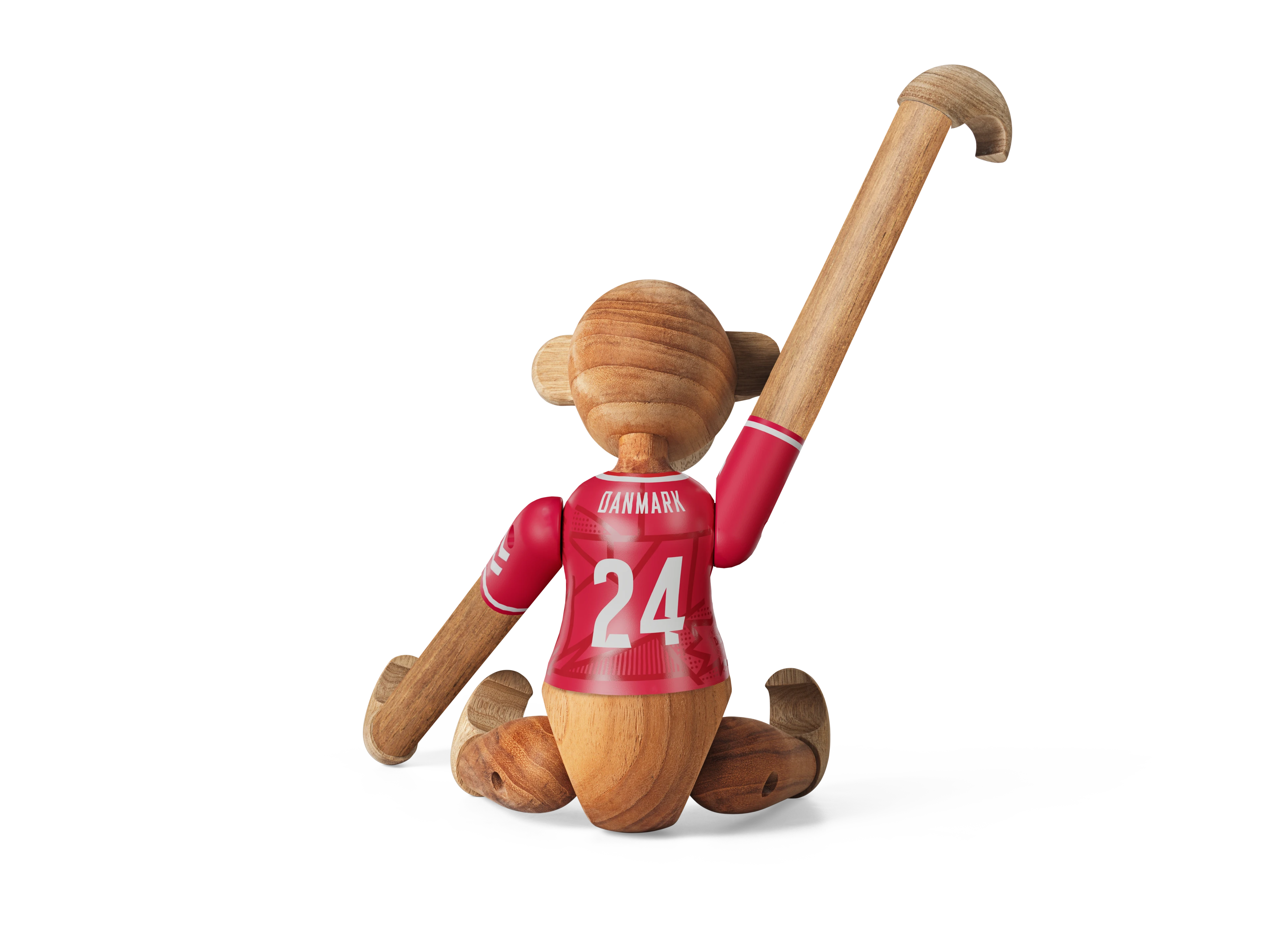 x DBU Frau Affe 2024 mittel von Kay Bojesen in der Farbe Teak/Limba, hergestellt aus Holz