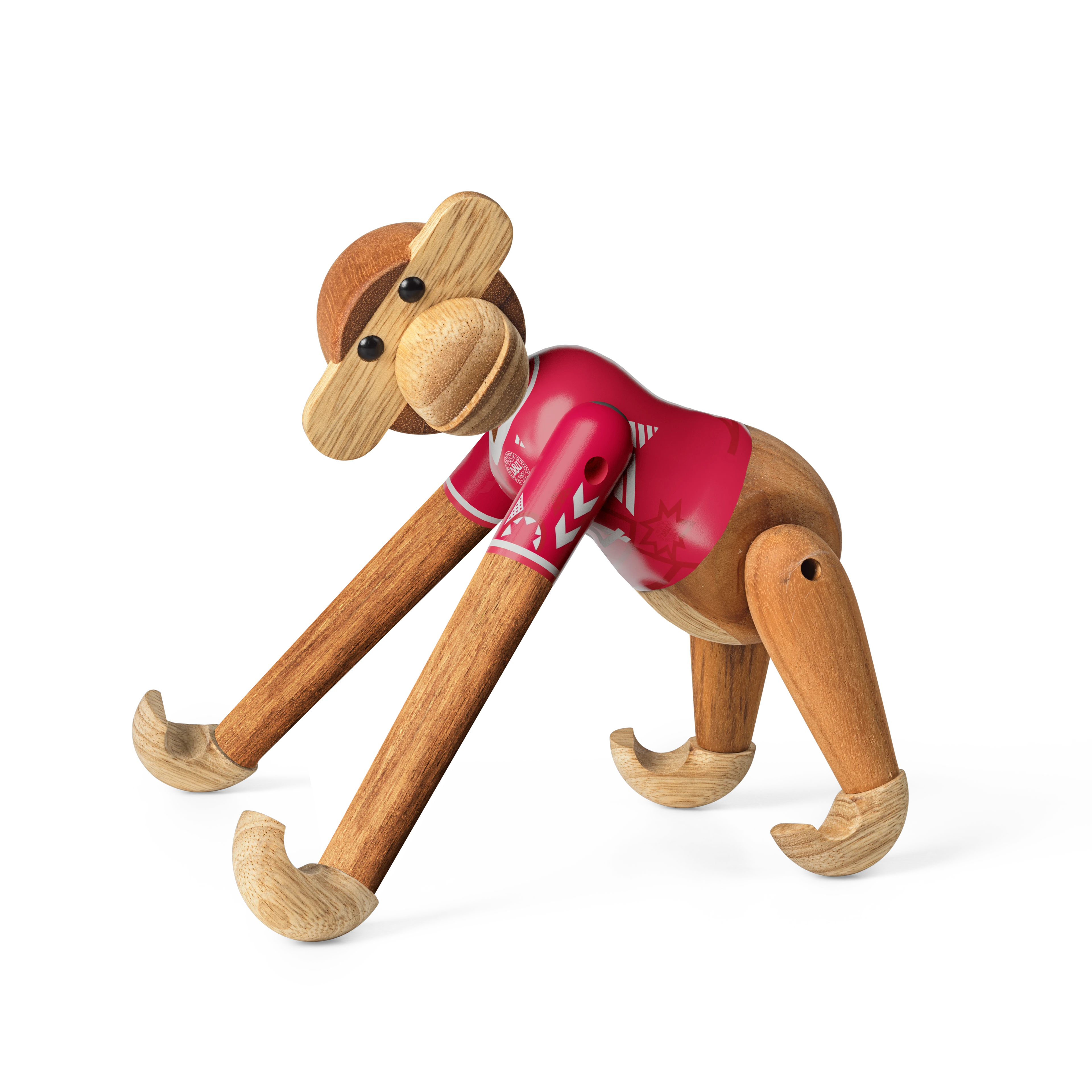 x DBU Kvinde Abe 2024 lille fra Kay Bojesen i farven Teak/Limba, lavet af Træ