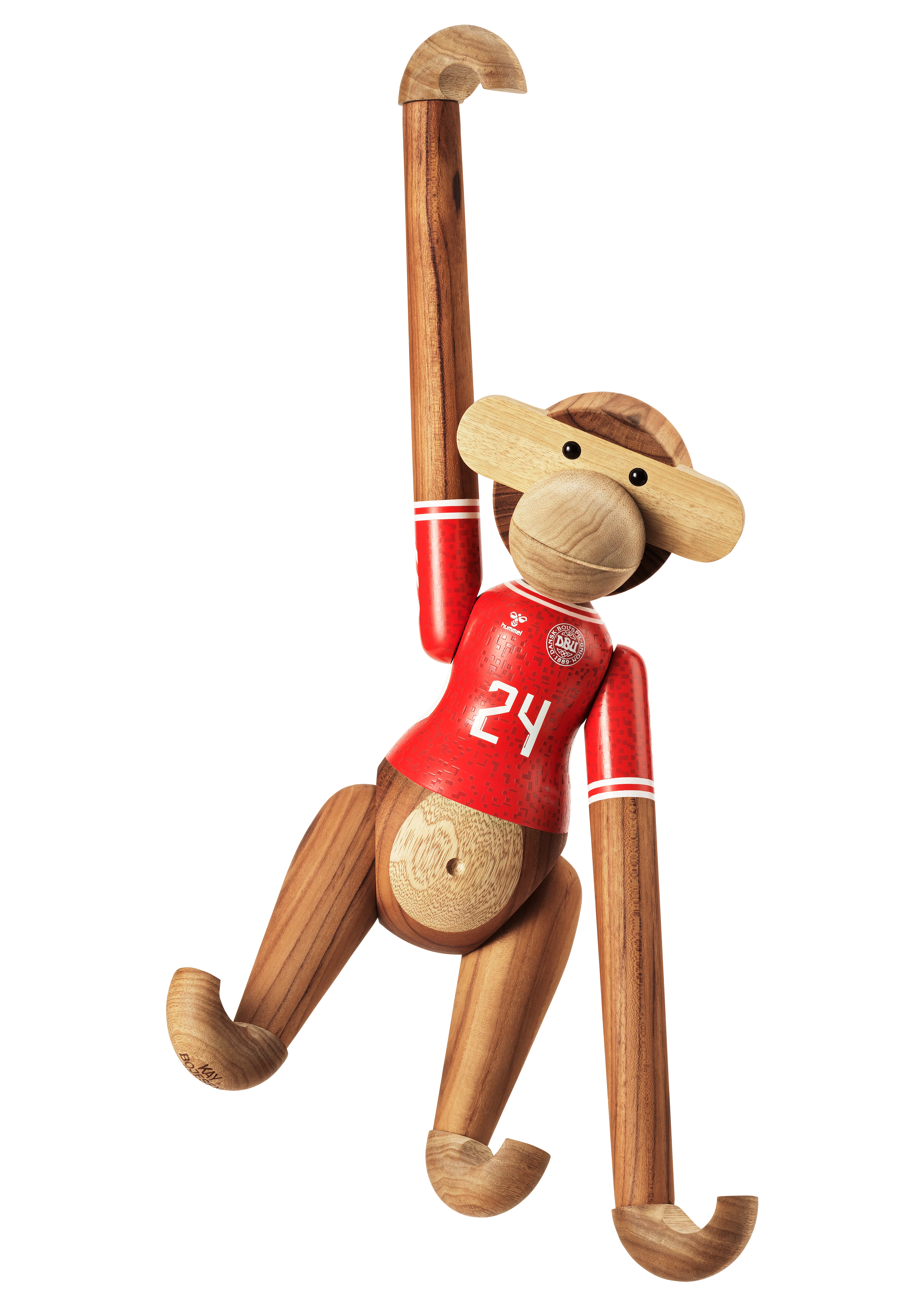 x DBU Man Monkey 2024 large from Kay Bojesen in Teak/Limba color, made of Wood