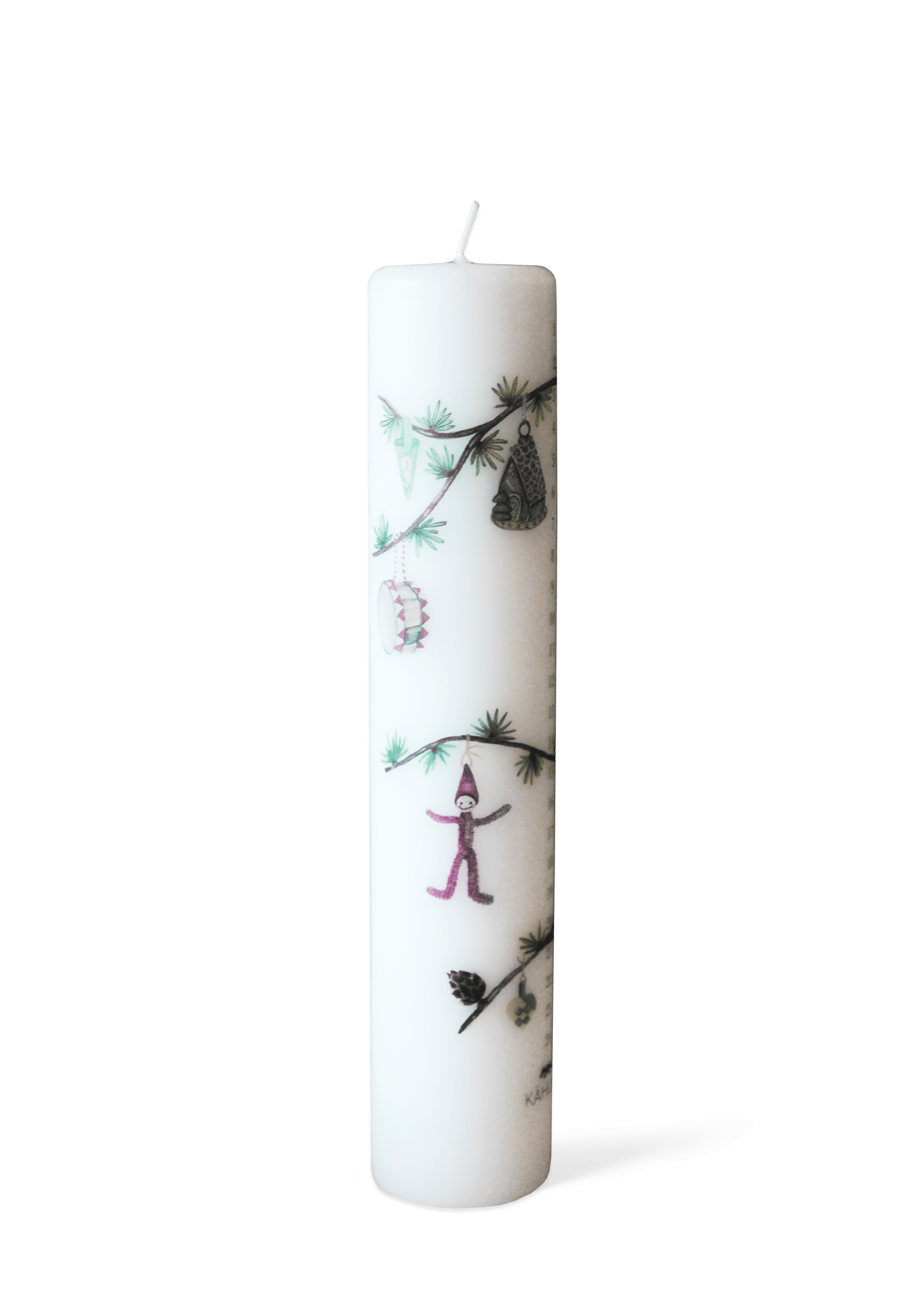 その他 KAHLER Cono candle holder Kähler Advent Candle 2024 Ø5 cm in White w. deco