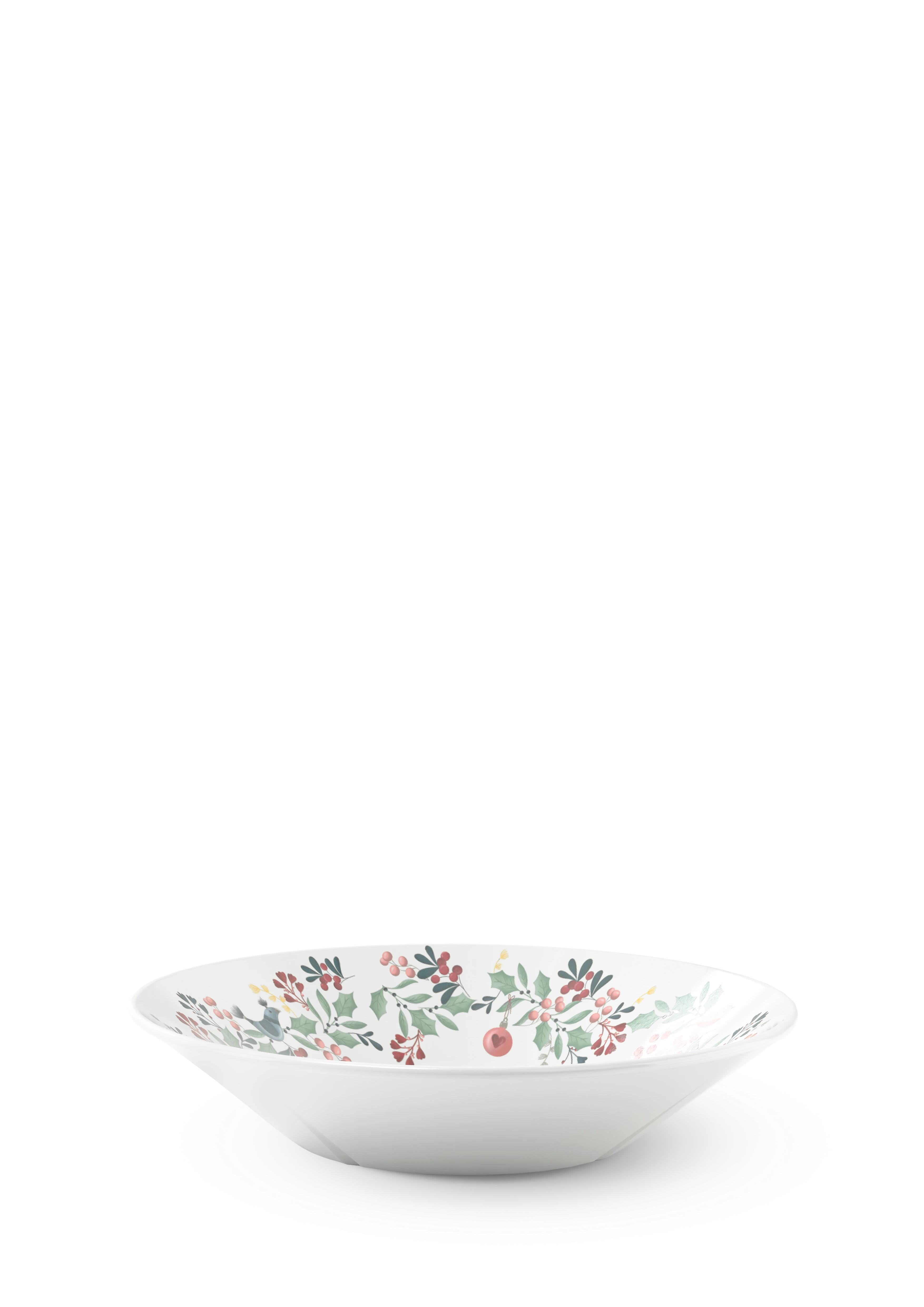 Bowl Ø19 cm from Rosendahl in White w. deco color, made of Ceramics