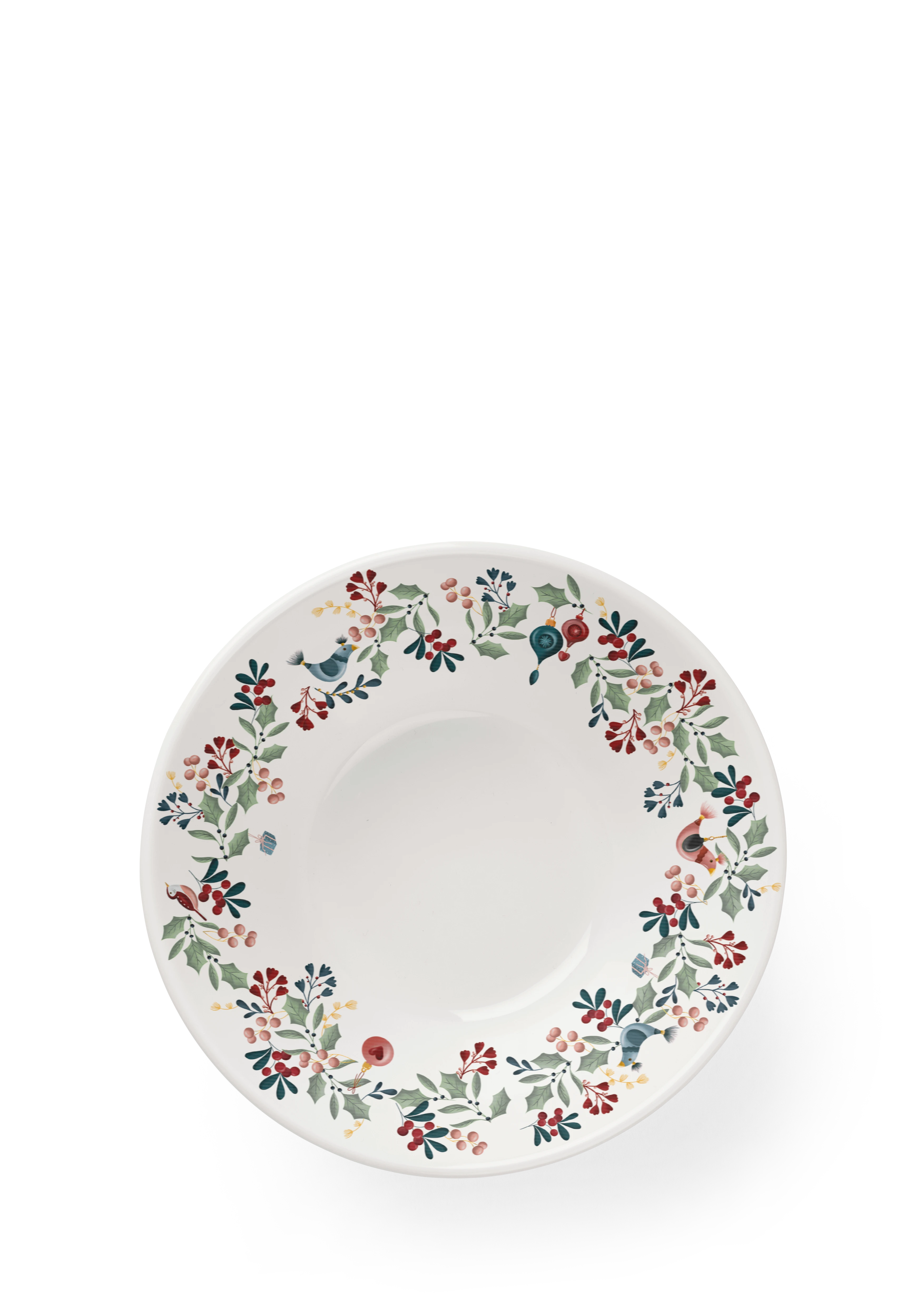 Bowl Ø19 cm from Rosendahl in White w. deco color, made of Ceramics