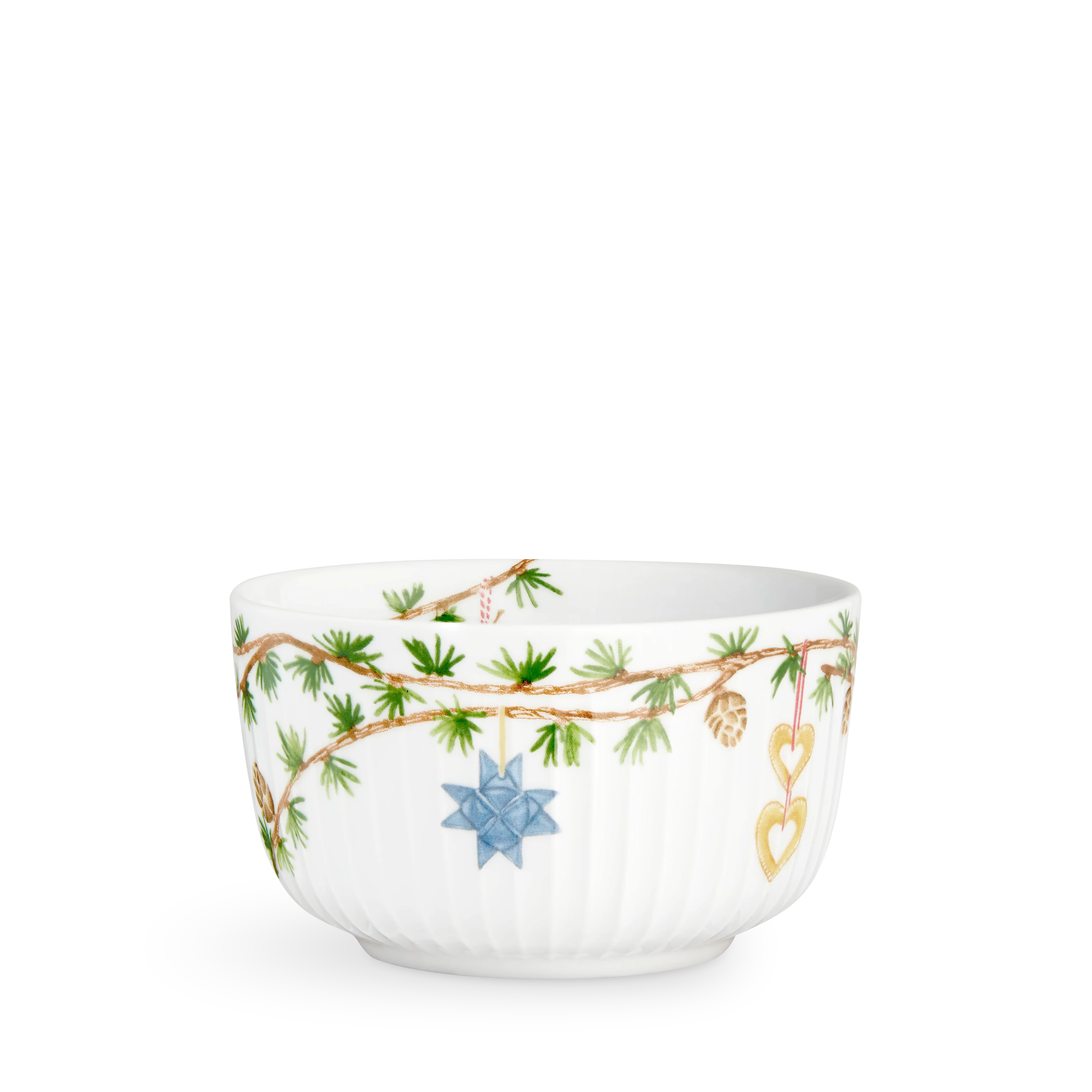 Bowl Ø12 cm from Kähler  in White w. deco color, made of Ceramics